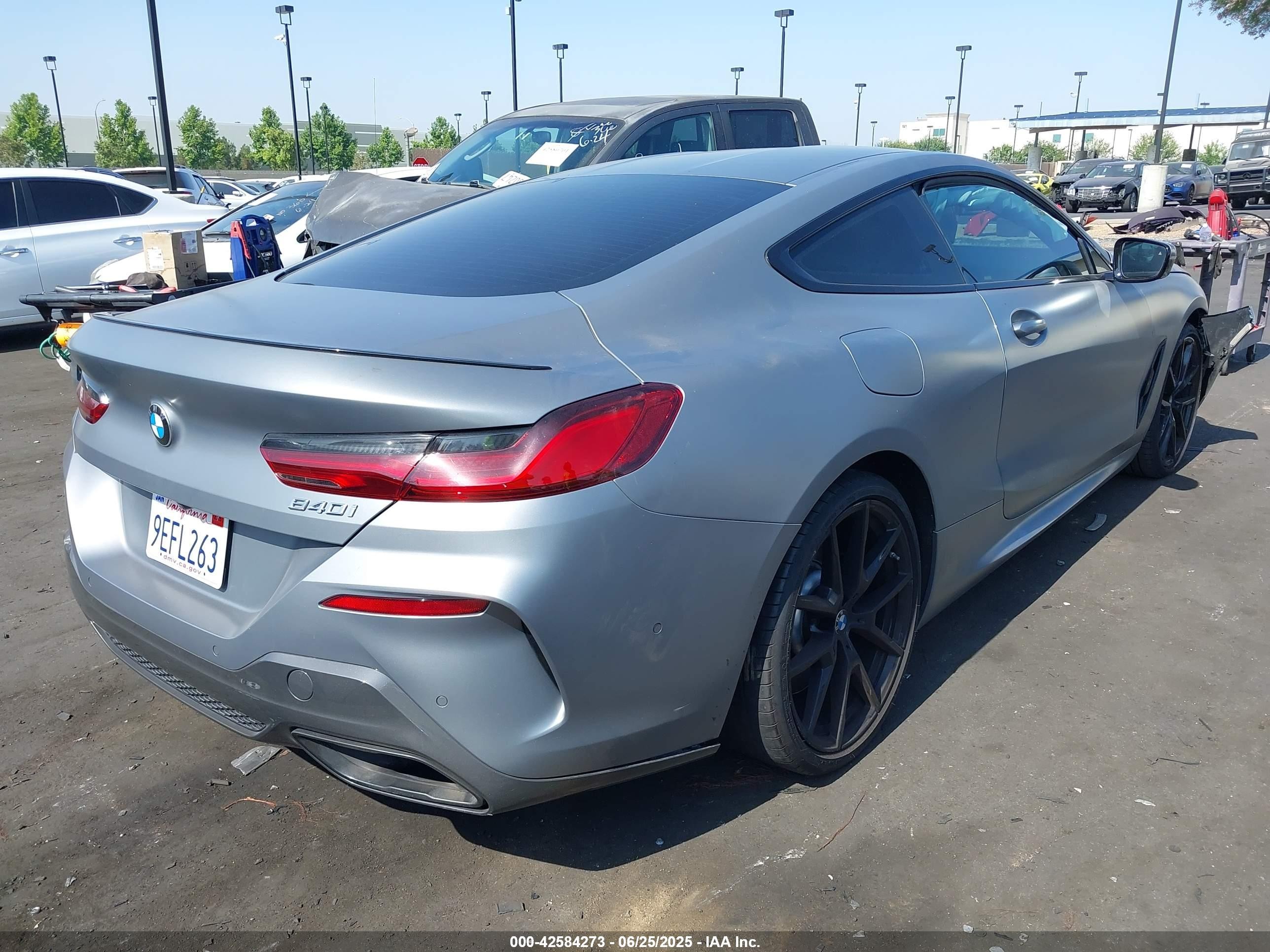 2023 Bmw 840 I Gray vin: WBAAE2C00PCM03091