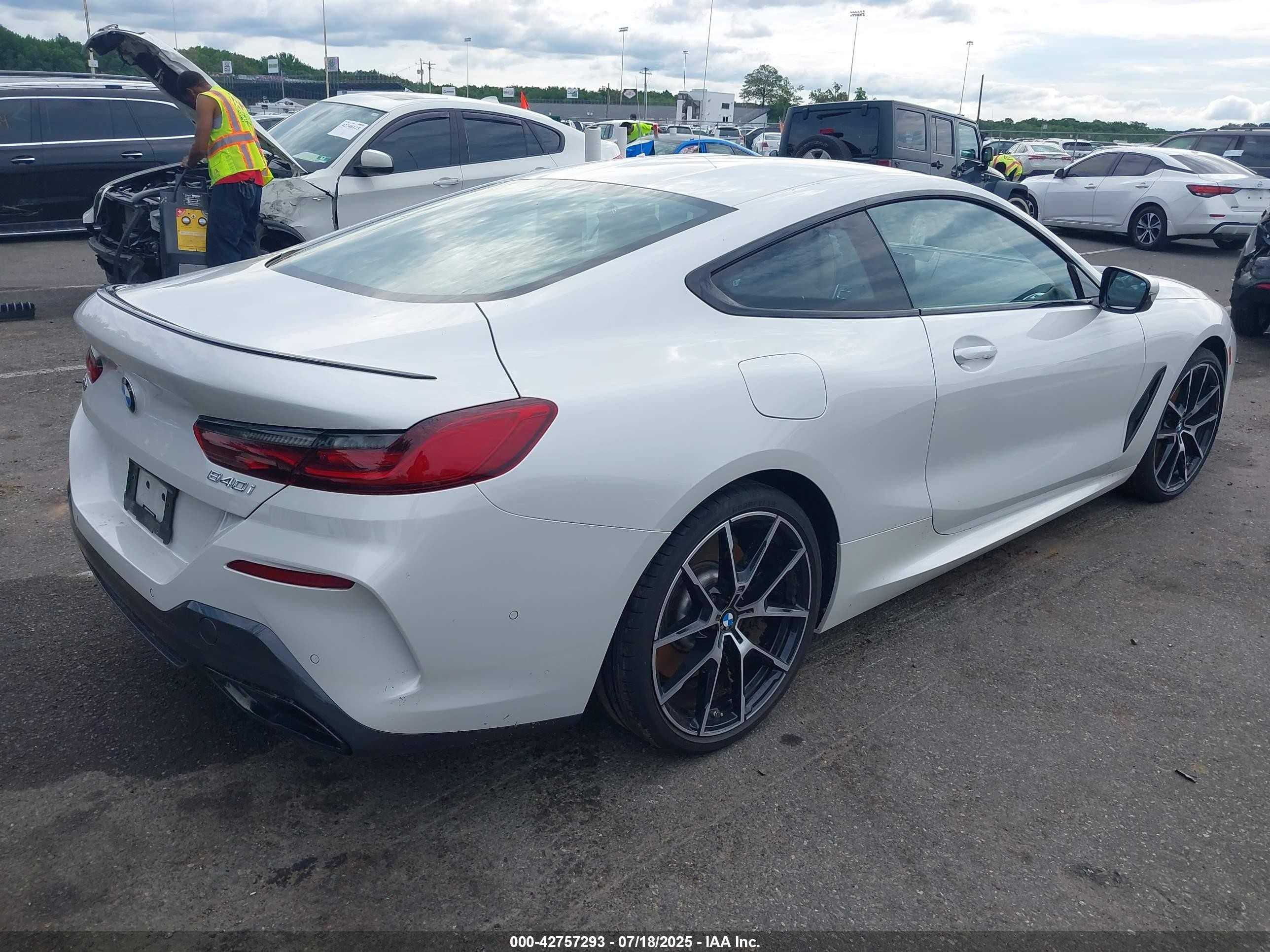 2023 Bmw 840 I Xdrive White vin: WBAAE4C03PCM11990