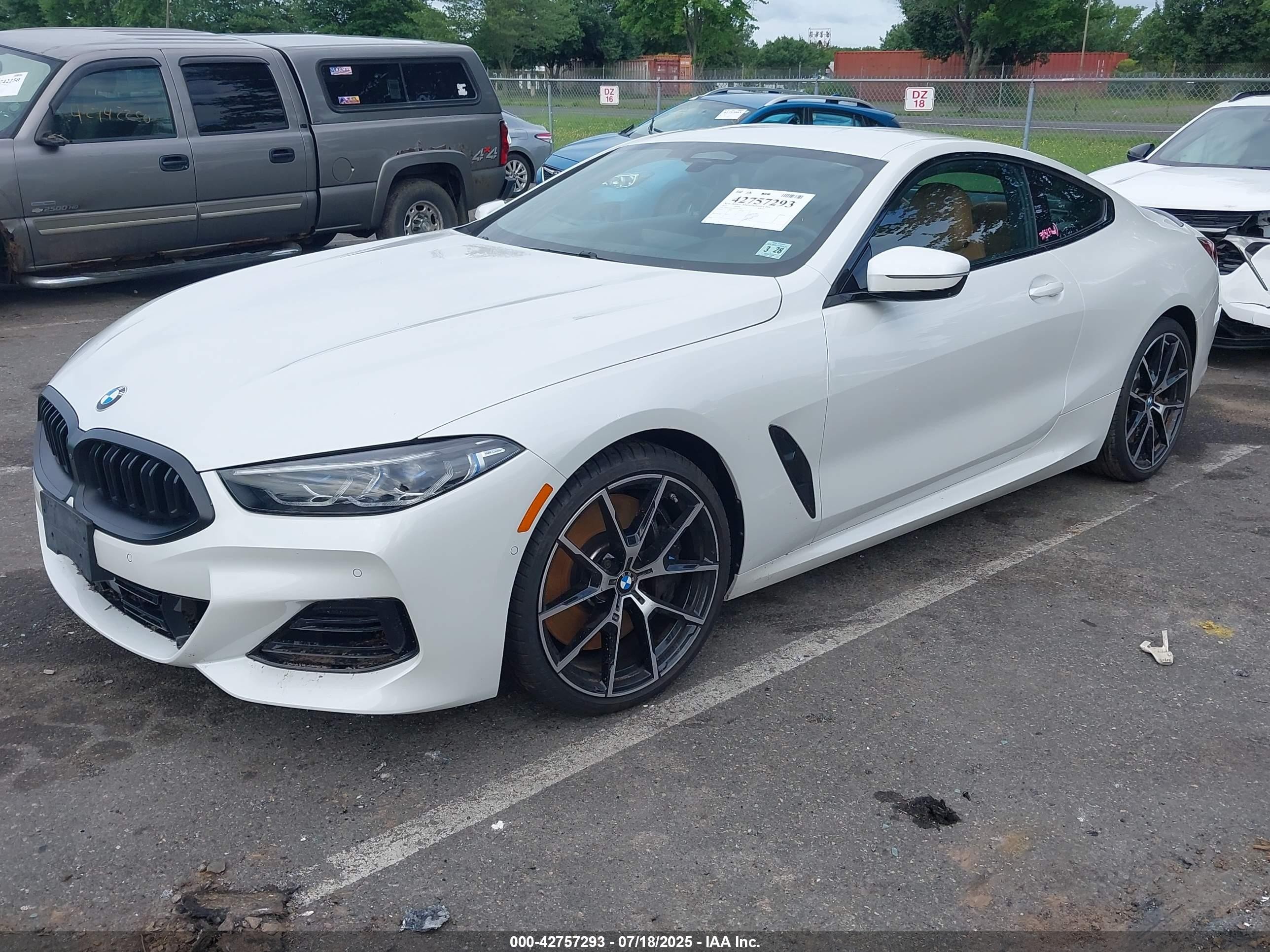 2023 Bmw 840 I Xdrive White vin: WBAAE4C03PCM11990