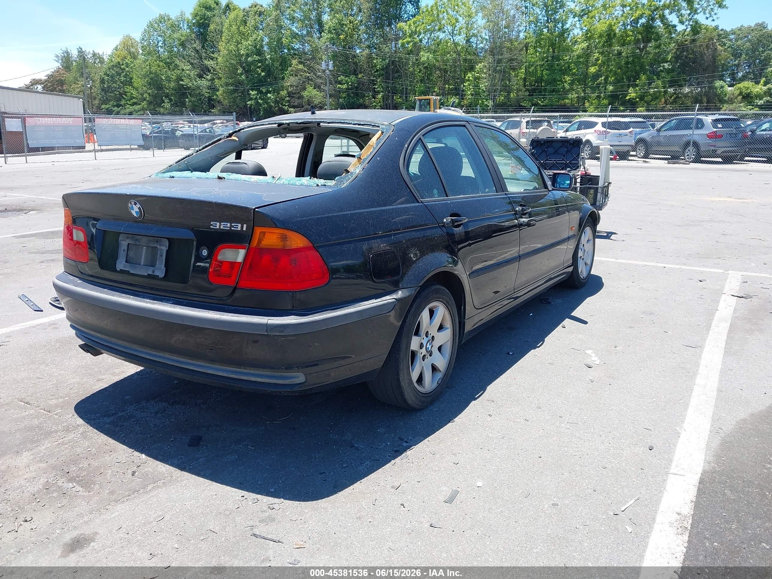 1999 Bmw 323i   Black vin: WBAAM3334XFP62347
