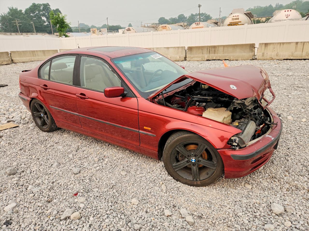 2000 Bmw 323 I Burgundy vin: WBAAM3345YFP72556
