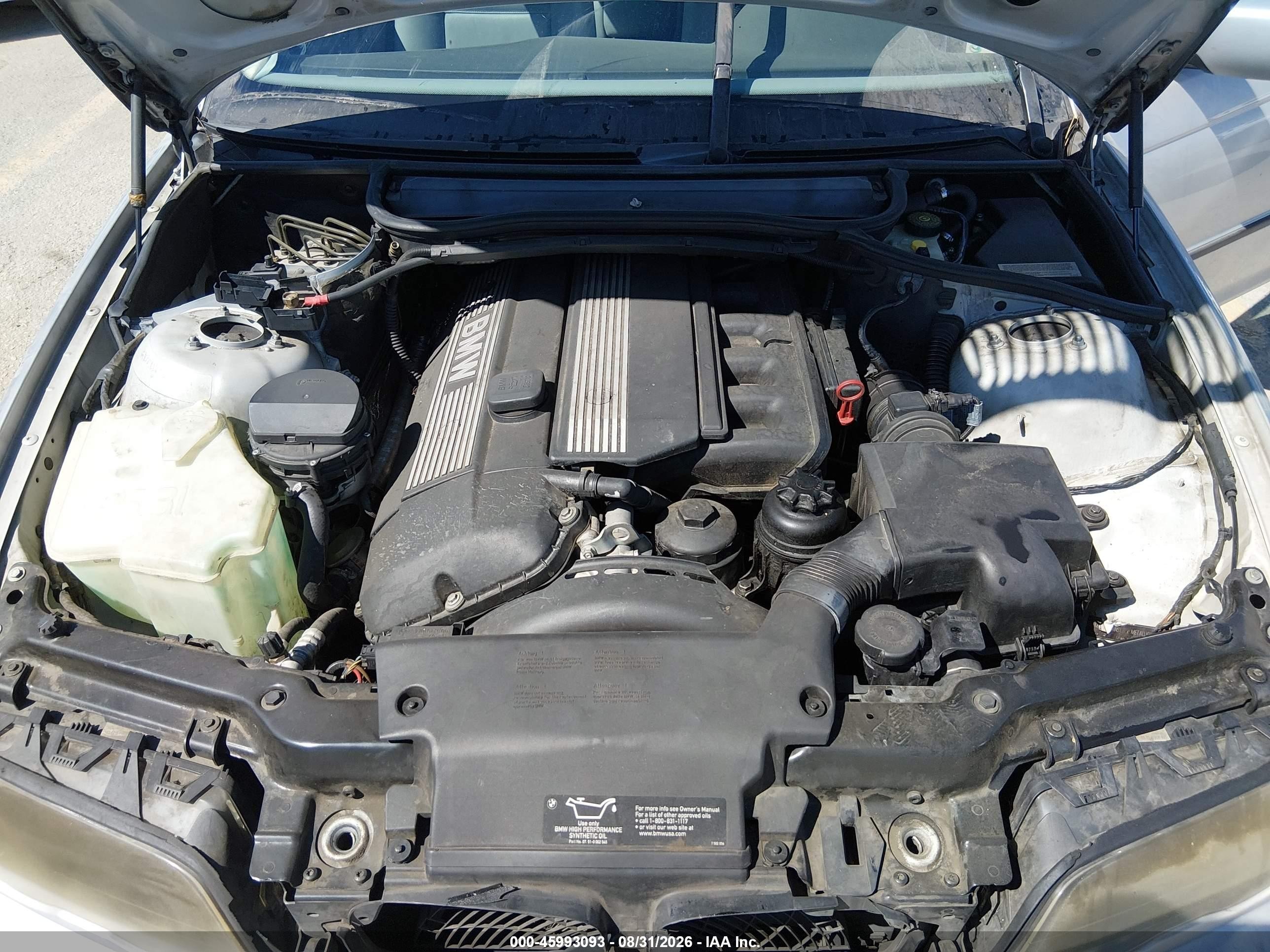 2000 Bmw 323i   Silver vin: WBAAM334XYCB23050