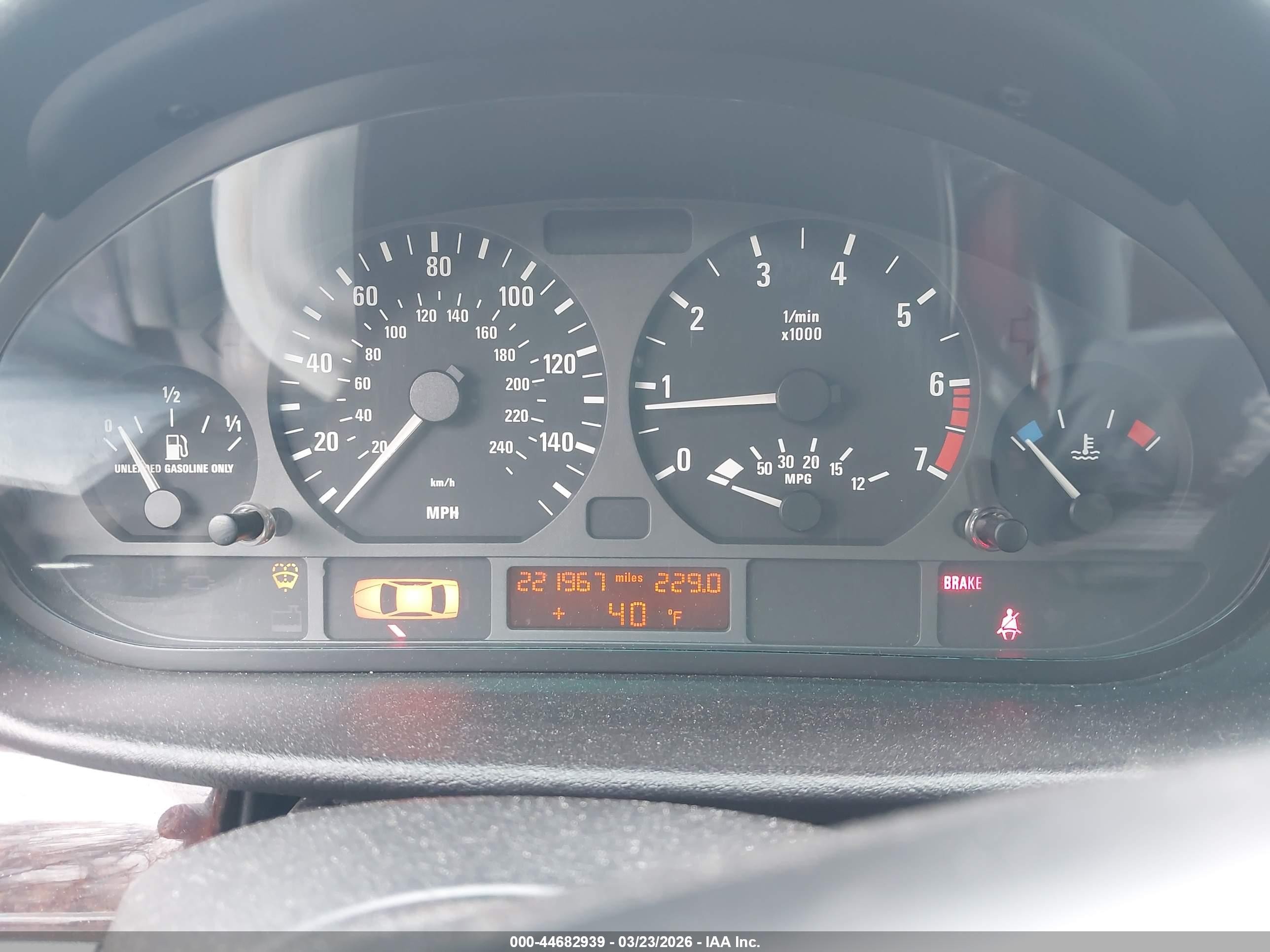 2000 Bmw 323i   Blue vin: WBAAM334XYCD64896