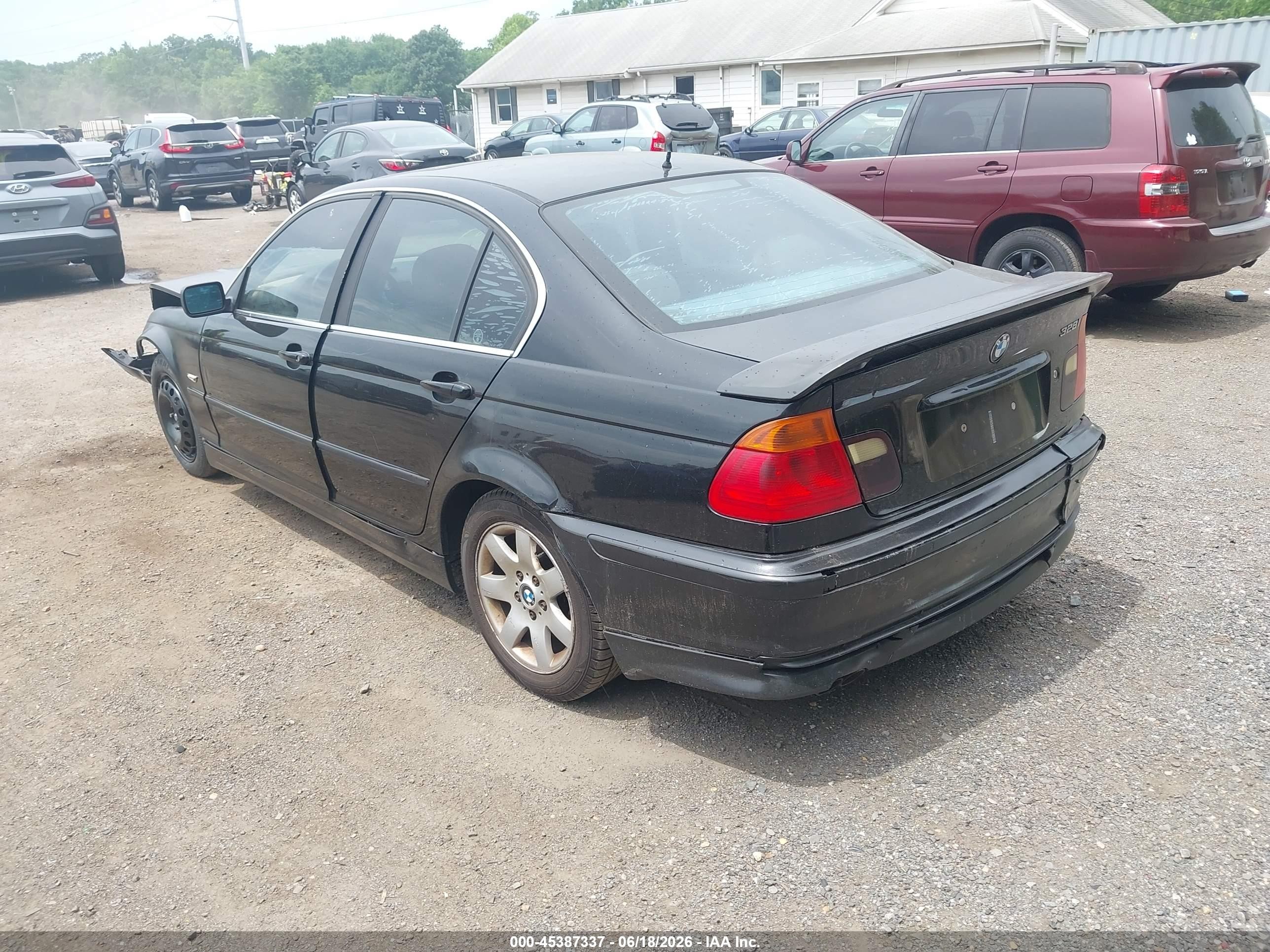 1999 Bmw 328i   Black vin: WBAAM5330XFR09002