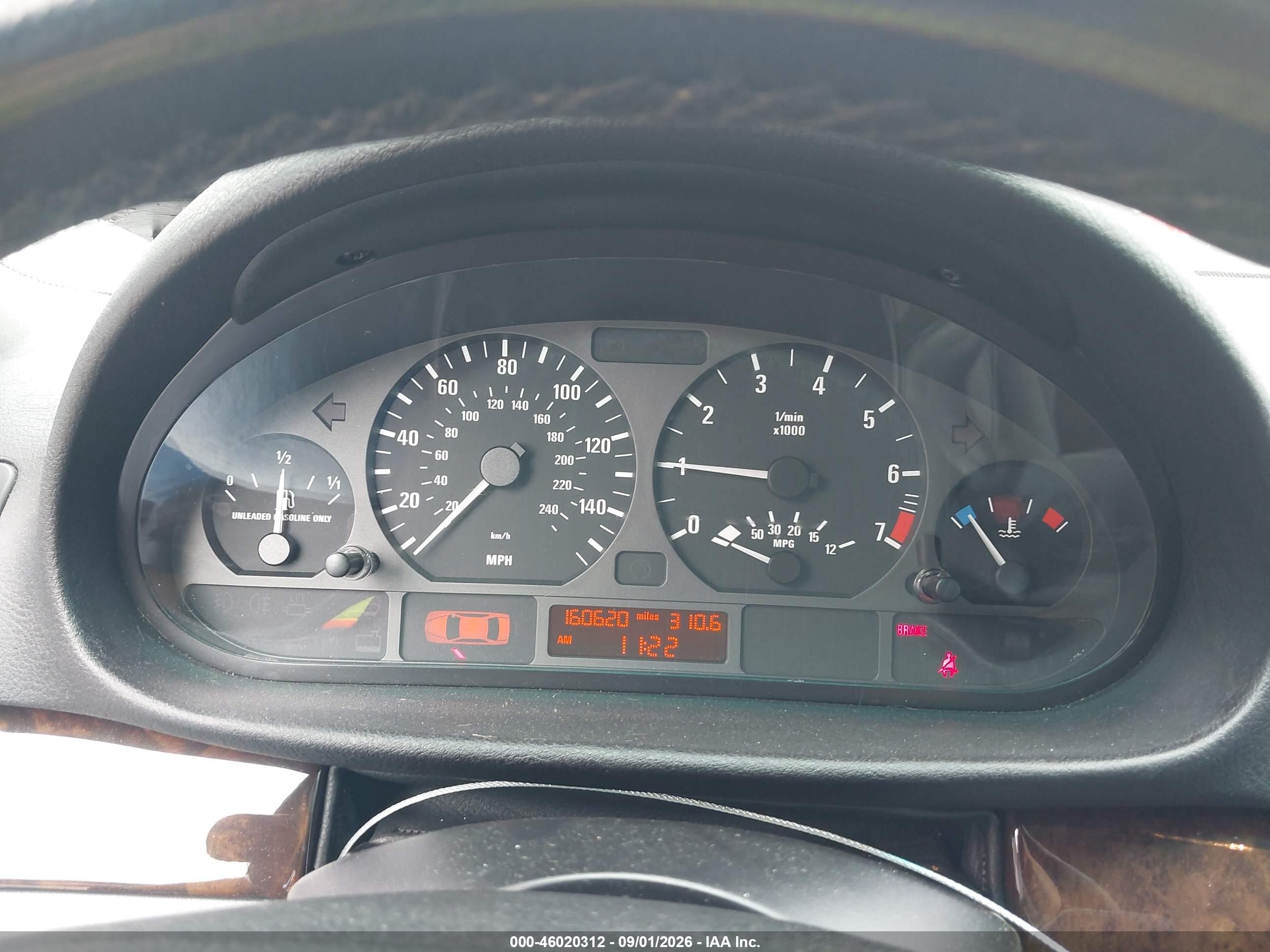 2000 Bmw 328i   Blue vin: WBAAM5337YEJ40196