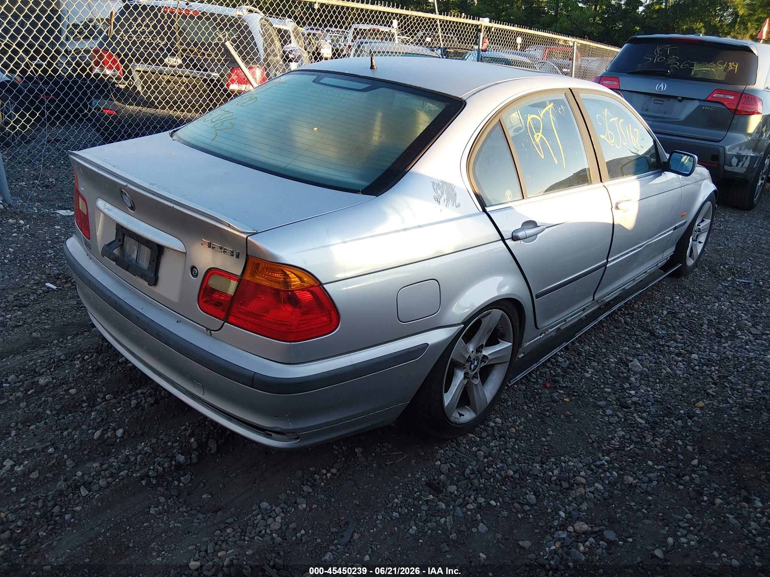 1999 Bmw 328i   Gray vin: WBAAM5339XKG09193