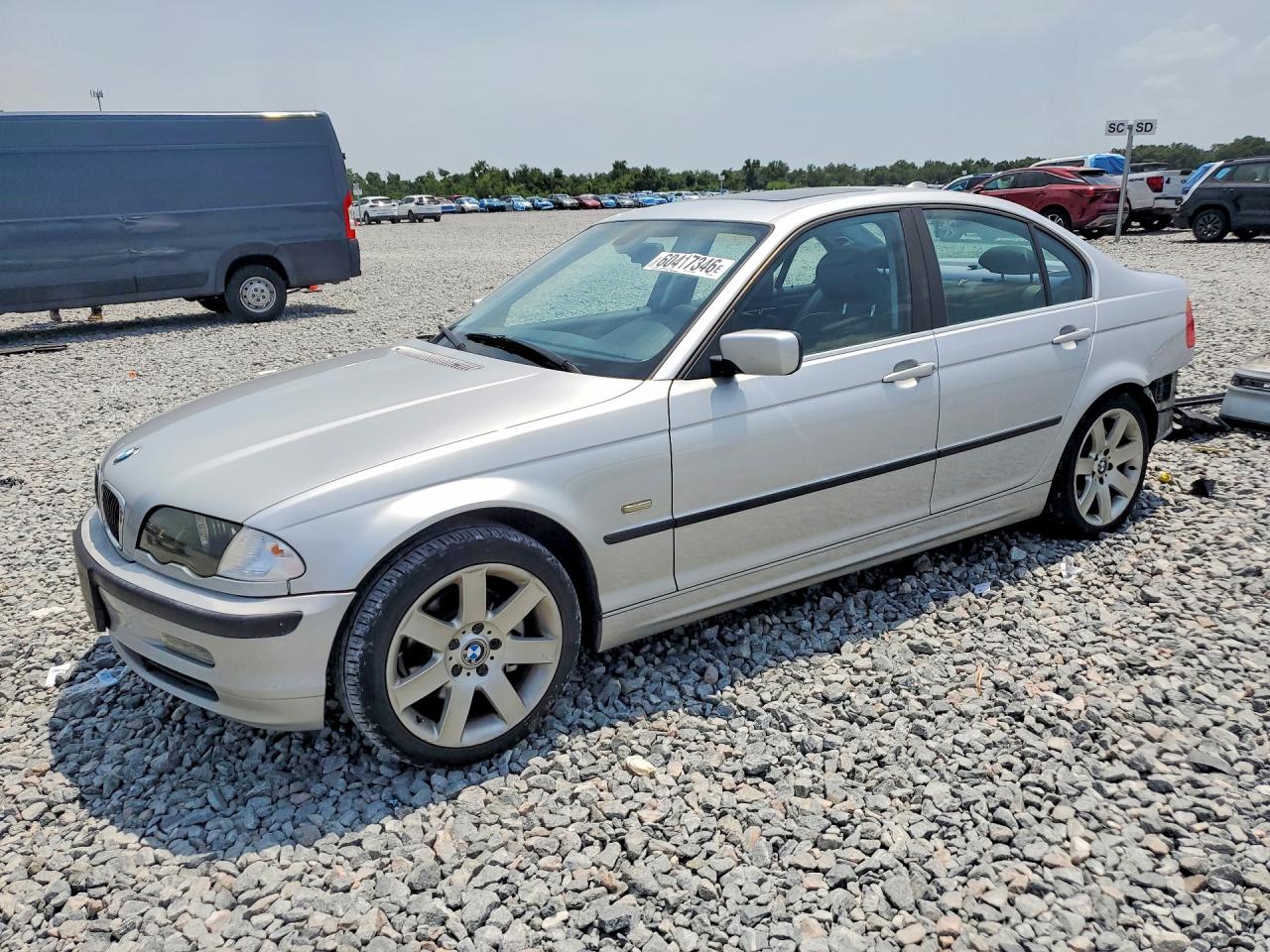 2000 Bmw 328 I Silver vin: WBAAM5341YFR20004
