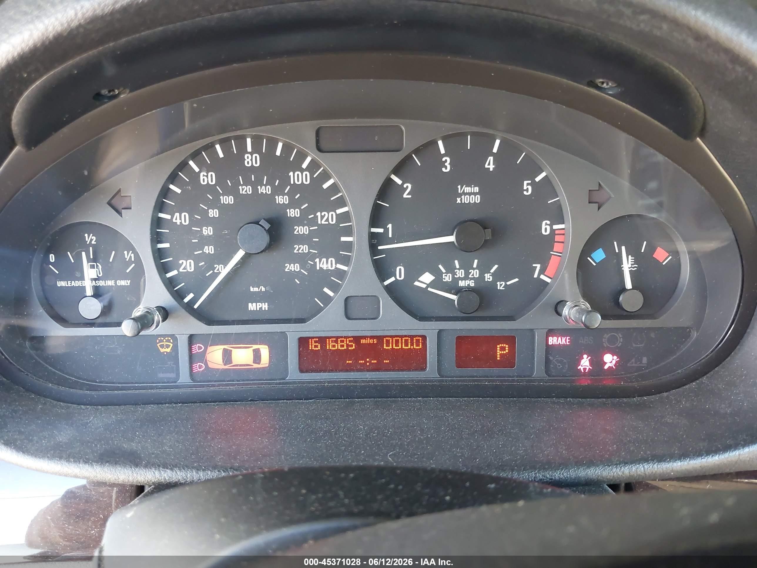 2000 Bmw 328i   Blue vin: WBAAM5343YJR61179