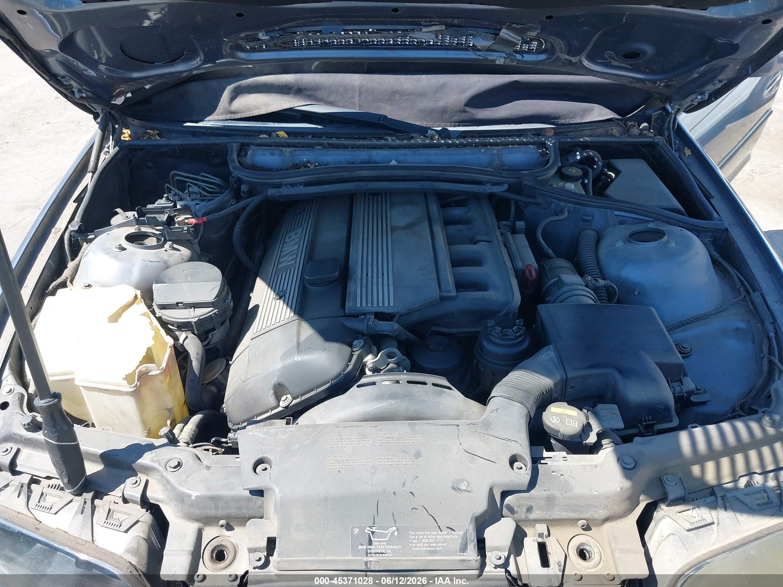 2000 Bmw 328i   Blue vin: WBAAM5343YJR61179
