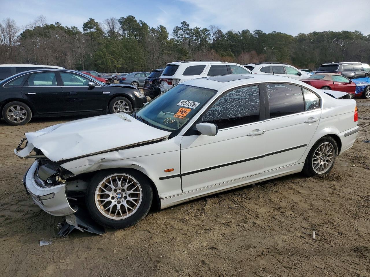 2000 Bmw 328 I White vin: WBAAM5349YJR61672