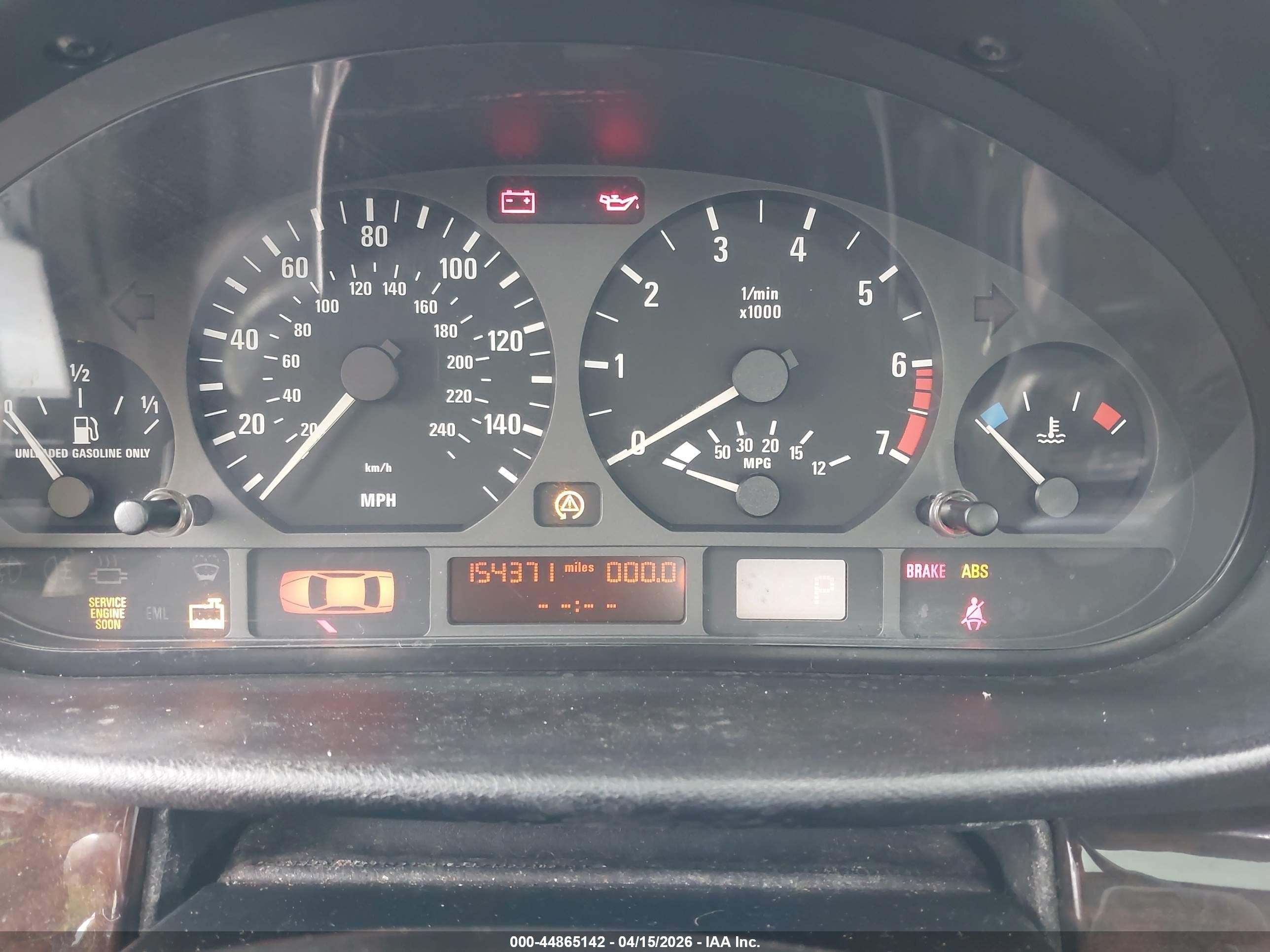 2000 Bmw 328i   Silver vin: WBAAM534XYJR58053