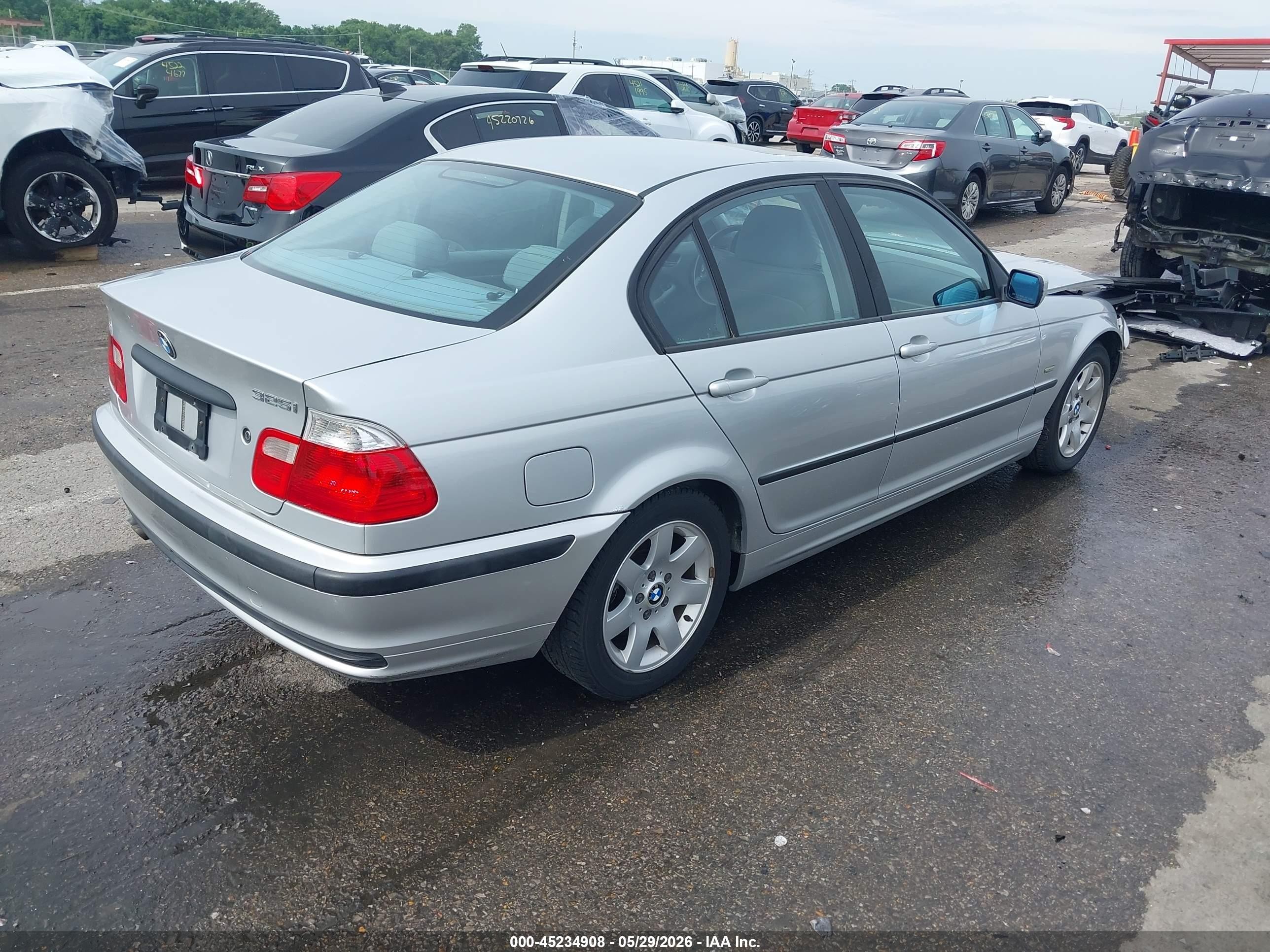 2001 Bmw 325i   Silver vin: WBAAV33401FU93552