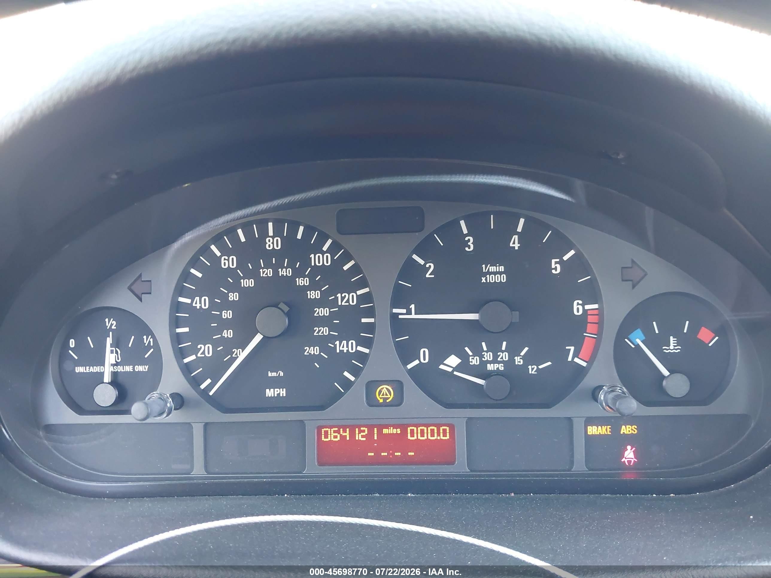 2001 Bmw 325i   Black vin: WBAAV33411EE26855