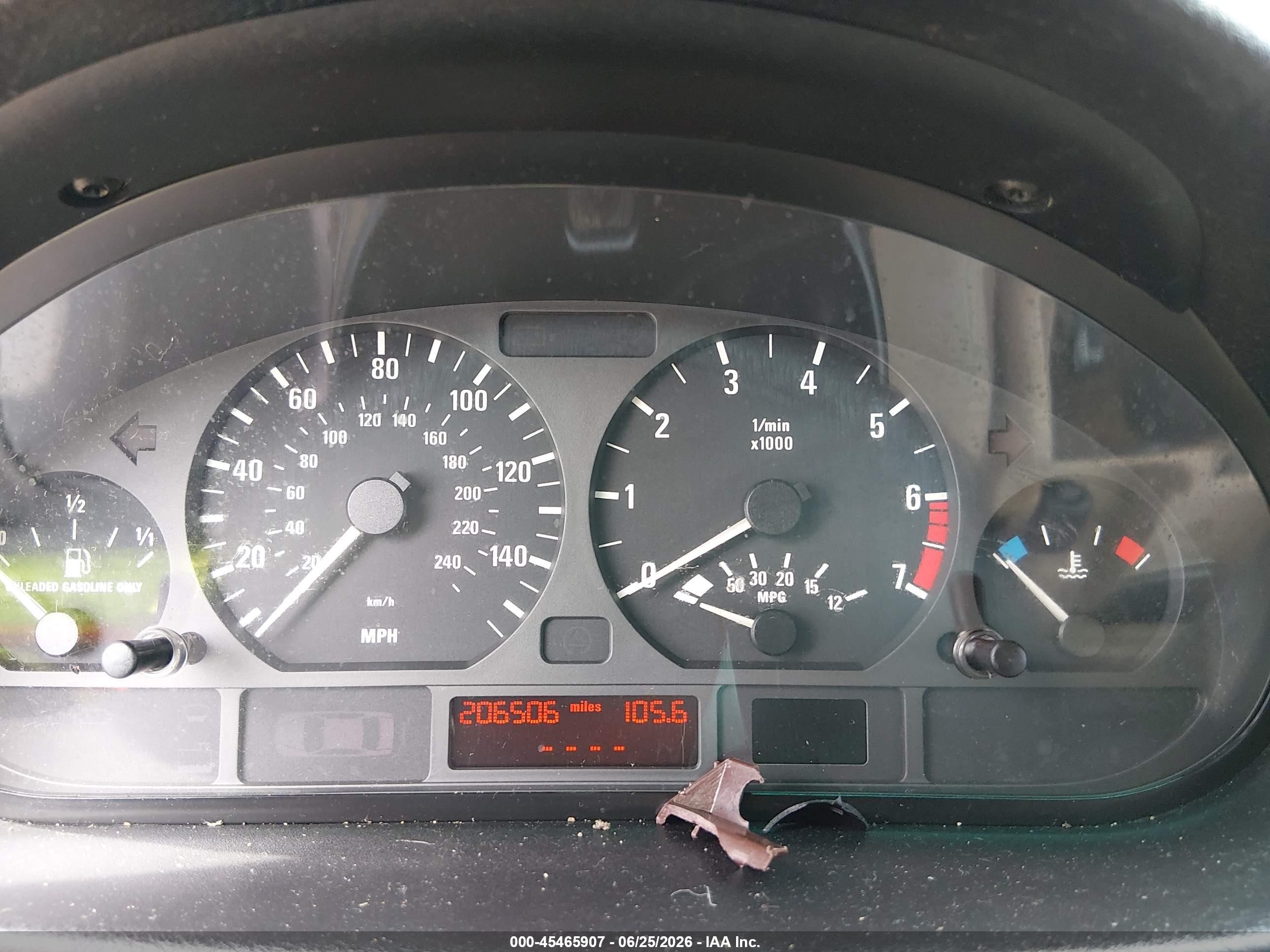 2001 Bmw 325i   Dark Blue vin: WBAAV33431FU98129
