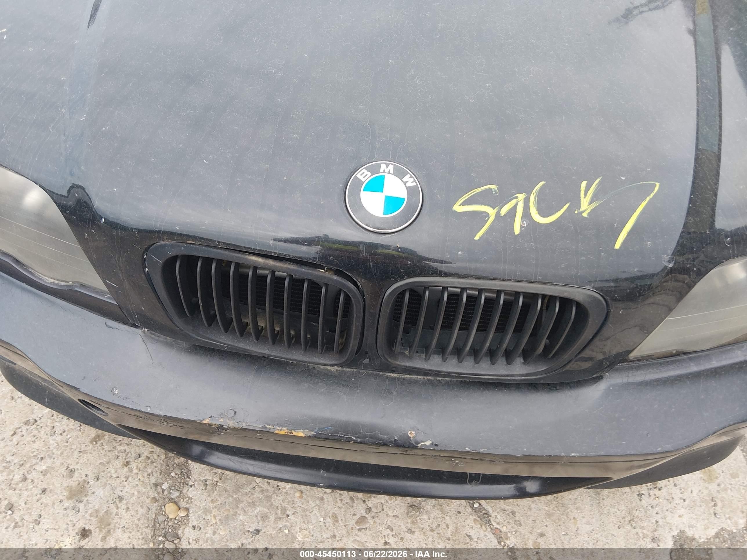 2001 Bmw 325i   Black vin: WBAAV33441FV02415