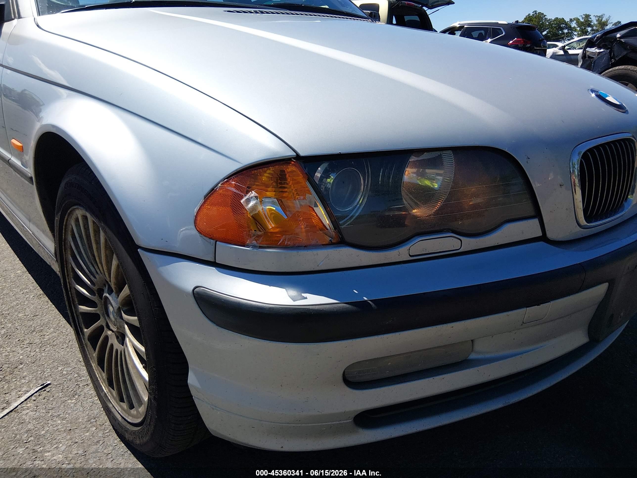 2001 Bmw 325i   Серебряный vin: WBAAV33491EE79156