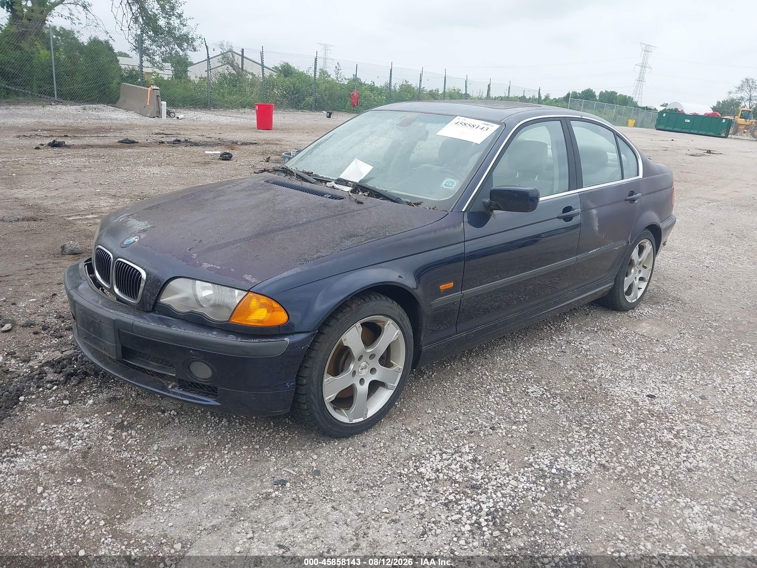 2001 Bmw 330 I Blue vin: WBAAV53401JR79531