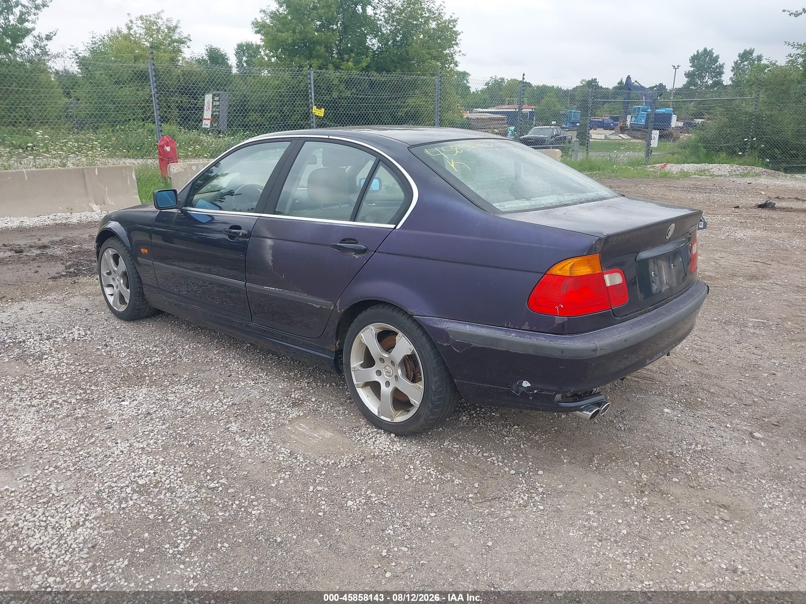 2001 Bmw 330 I Blue vin: WBAAV53401JR79531