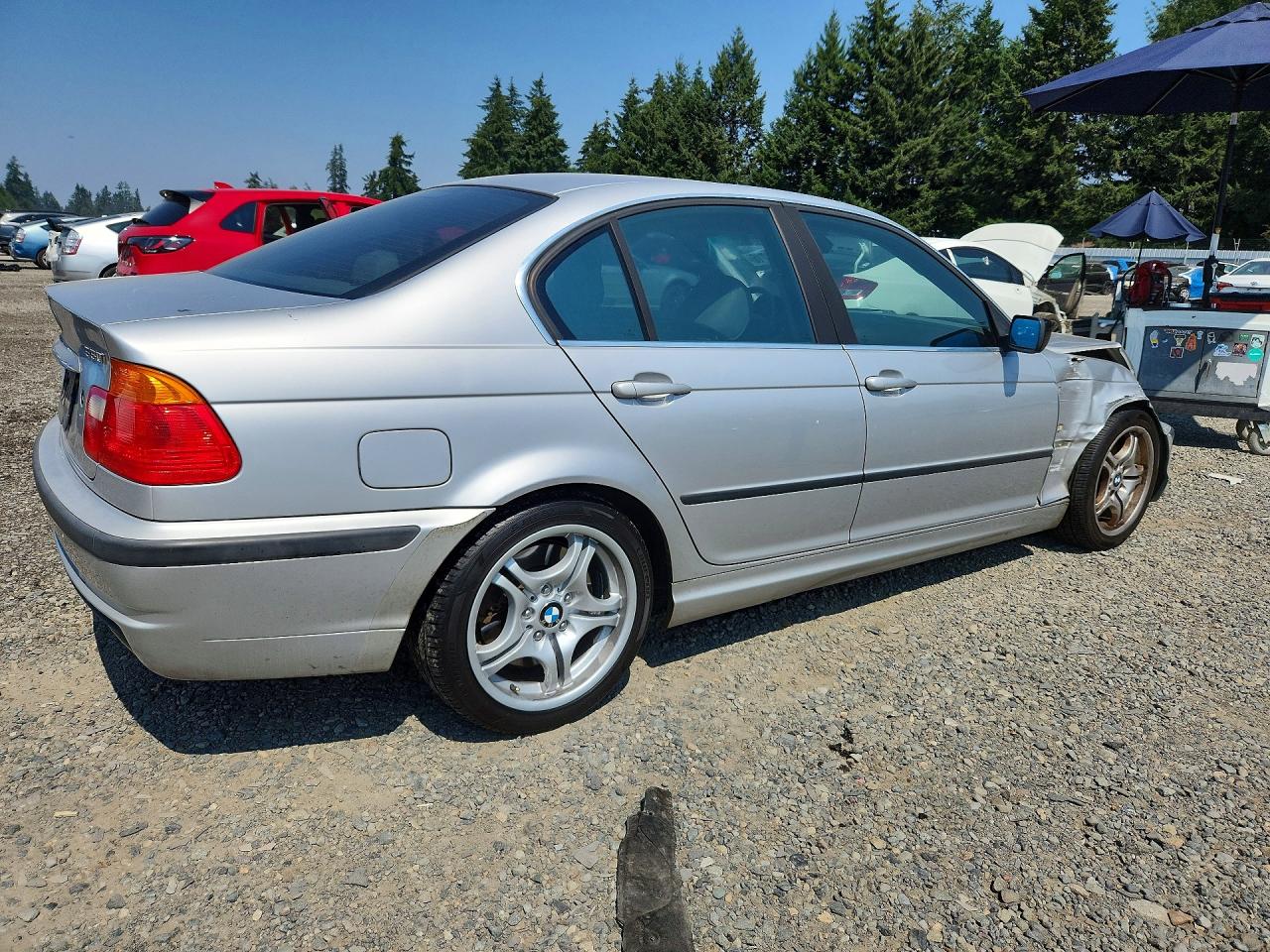 2001 Bmw 330 I Silver vin: WBAAV53411FJ64628