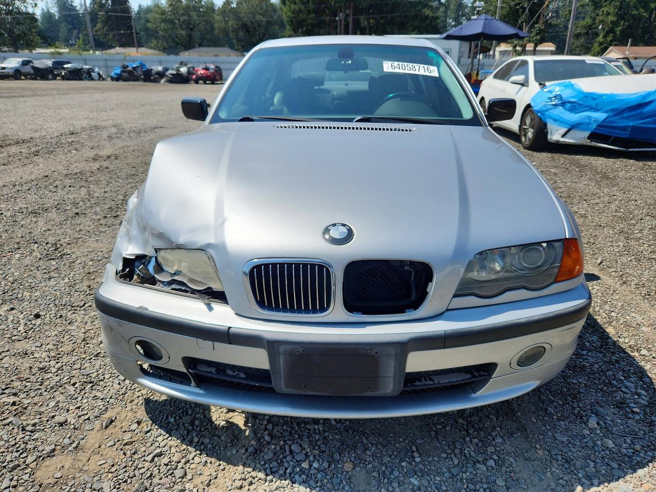 2001 Bmw 330 I Silver vin: WBAAV53411FJ64628