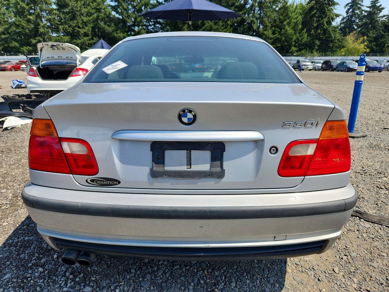 2001 Bmw 330 I Silver vin: WBAAV53411FJ64628