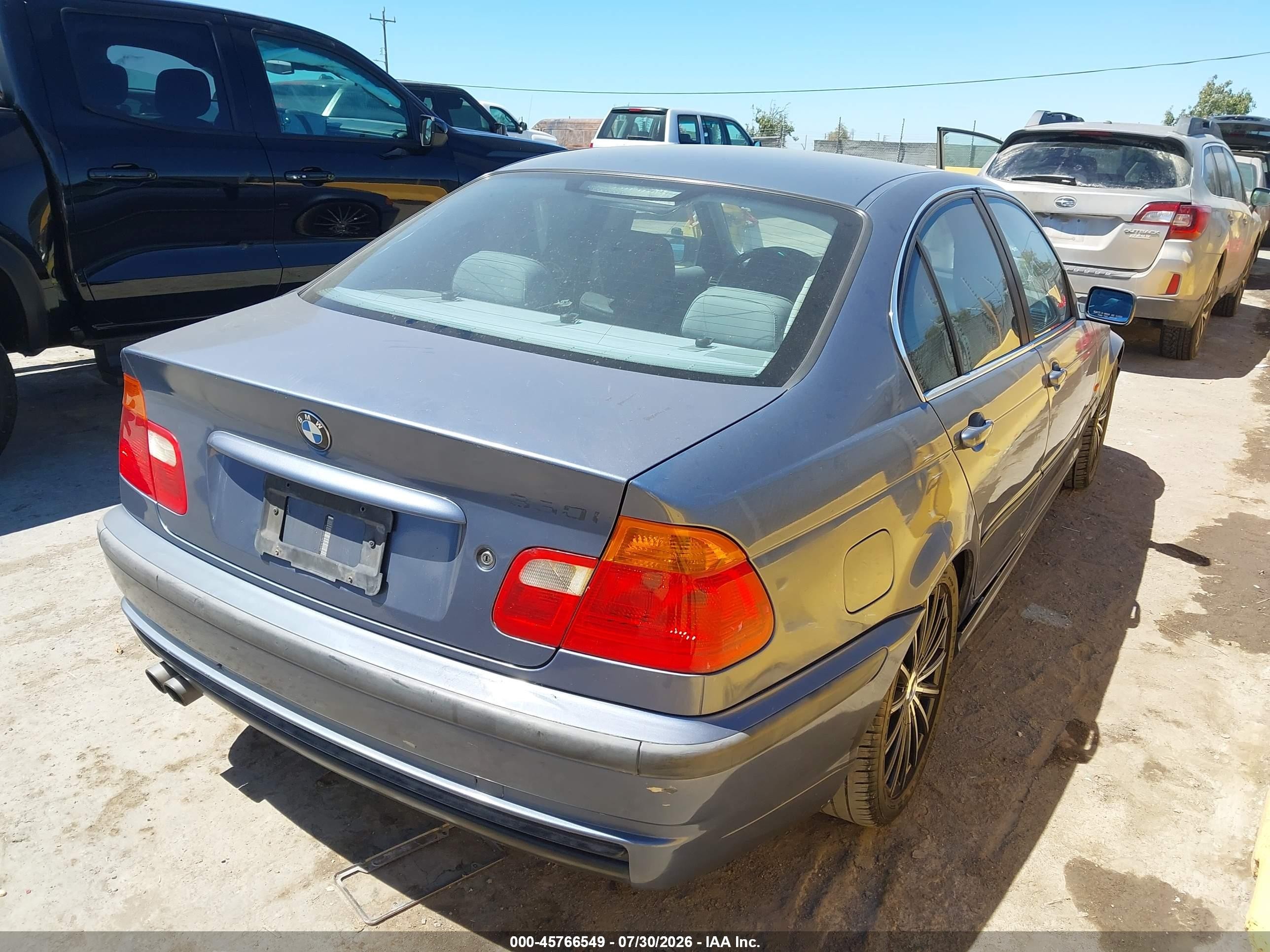 2001 Bmw 330i Light Blue vin: WBAAV53481FJ64240