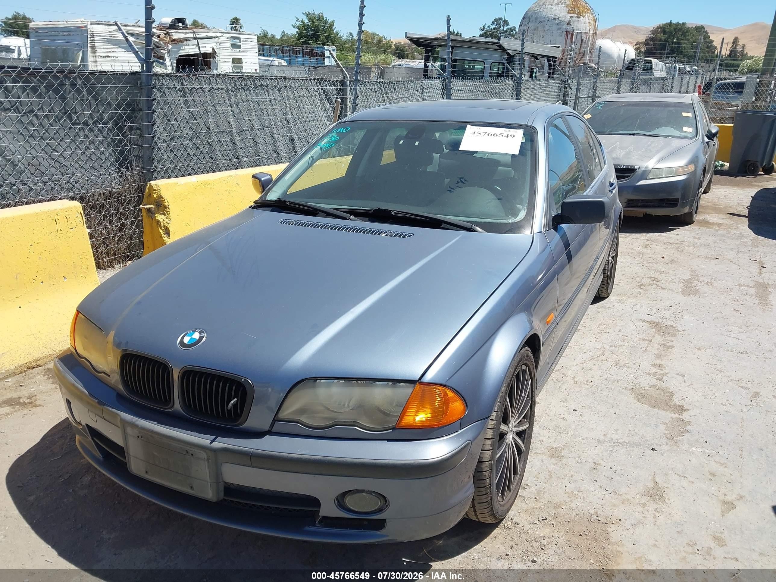 2001 Bmw 330i Light Blue vin: WBAAV53481FJ64240