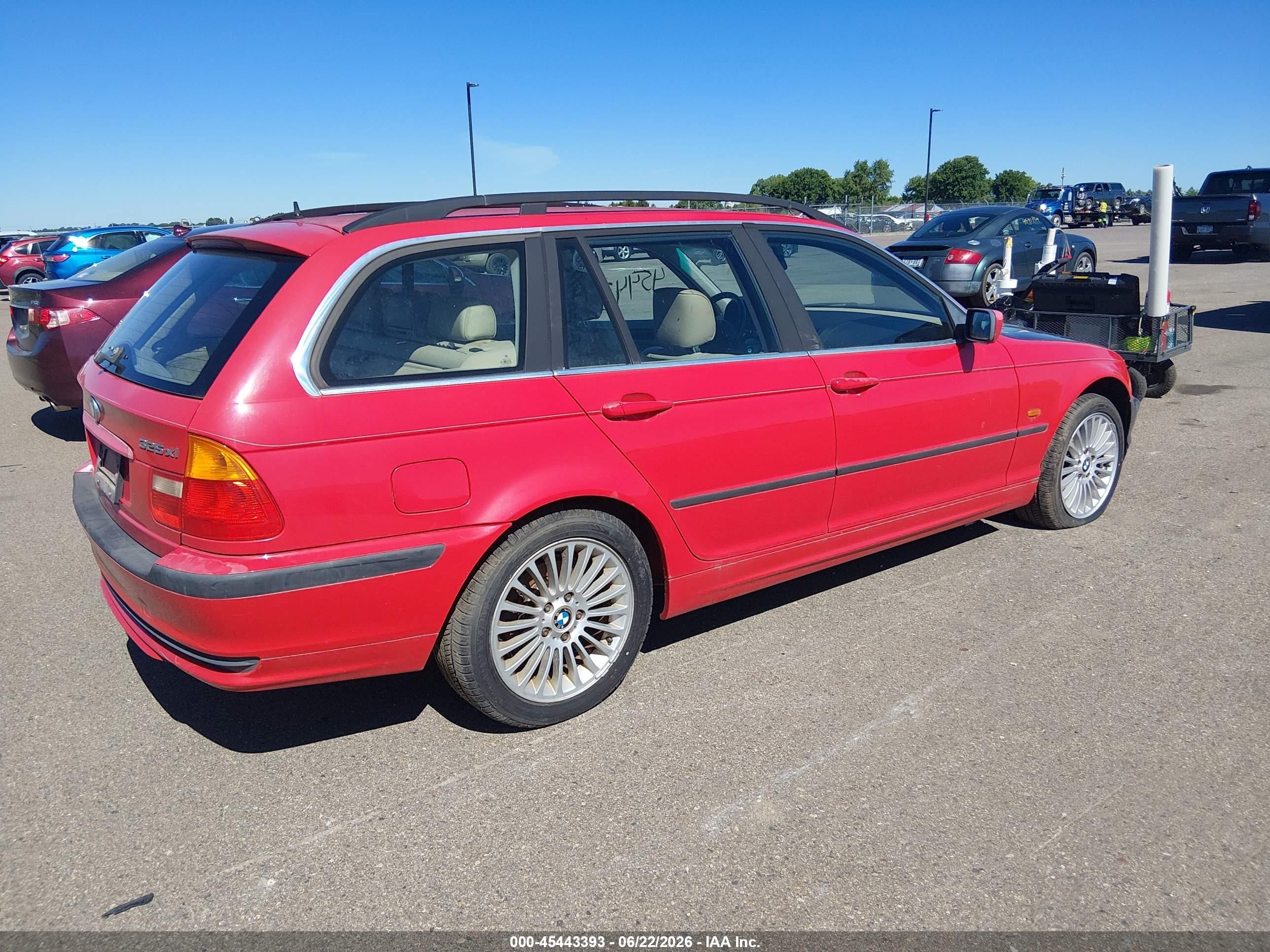 2001 Bmw 325i   Red vin: WBAAW33411EN80623