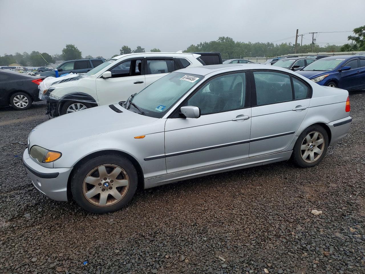 2004 Bmw 325 Silver vin: WBAAZ33424KP86224
