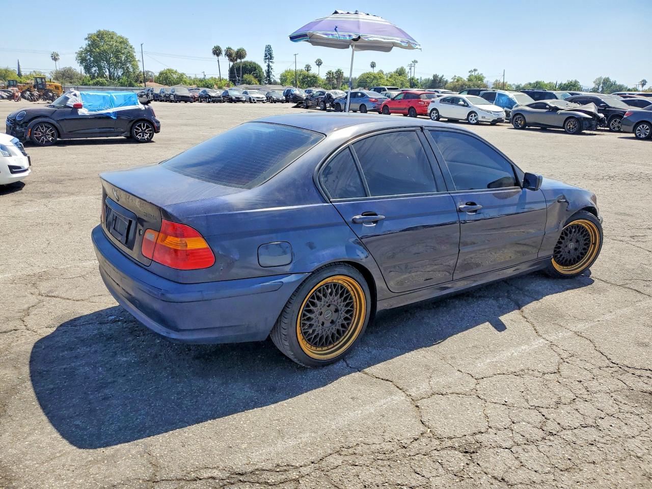 2003 Bmw 325 I Blue vin: WBAAZ33453PH34381