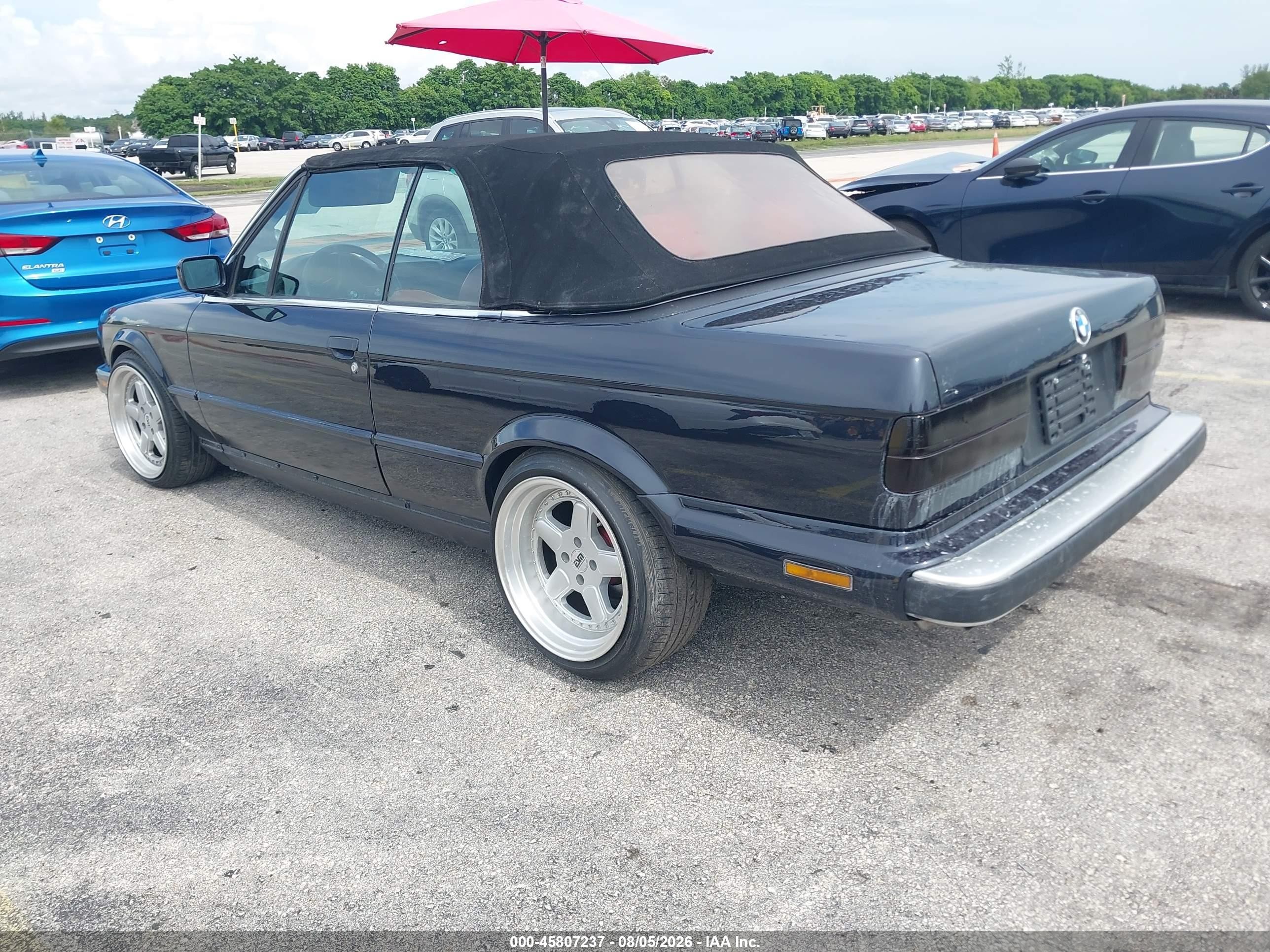 1988 Bmw 325 I Black vin: WBABB1305J8273097
