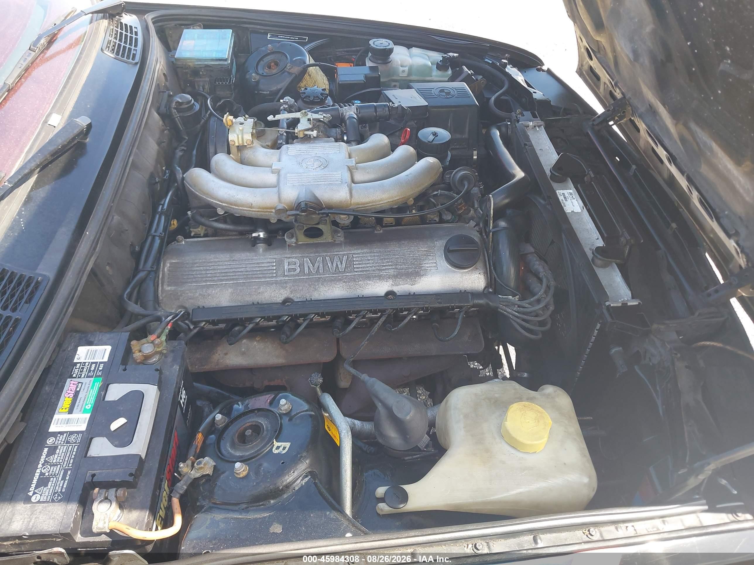 1988 Bmw 325 I Black vin: WBABB1306J1930773