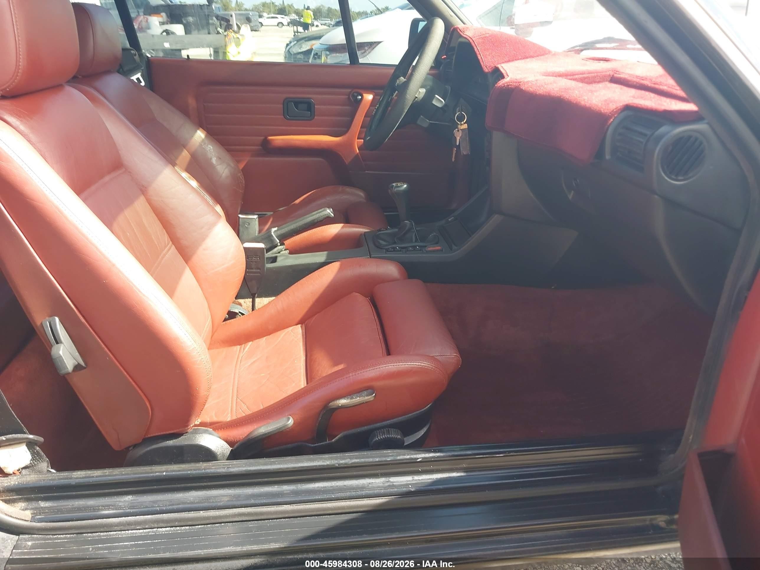 1988 Bmw 325 I Black vin: WBABB1306J1930773