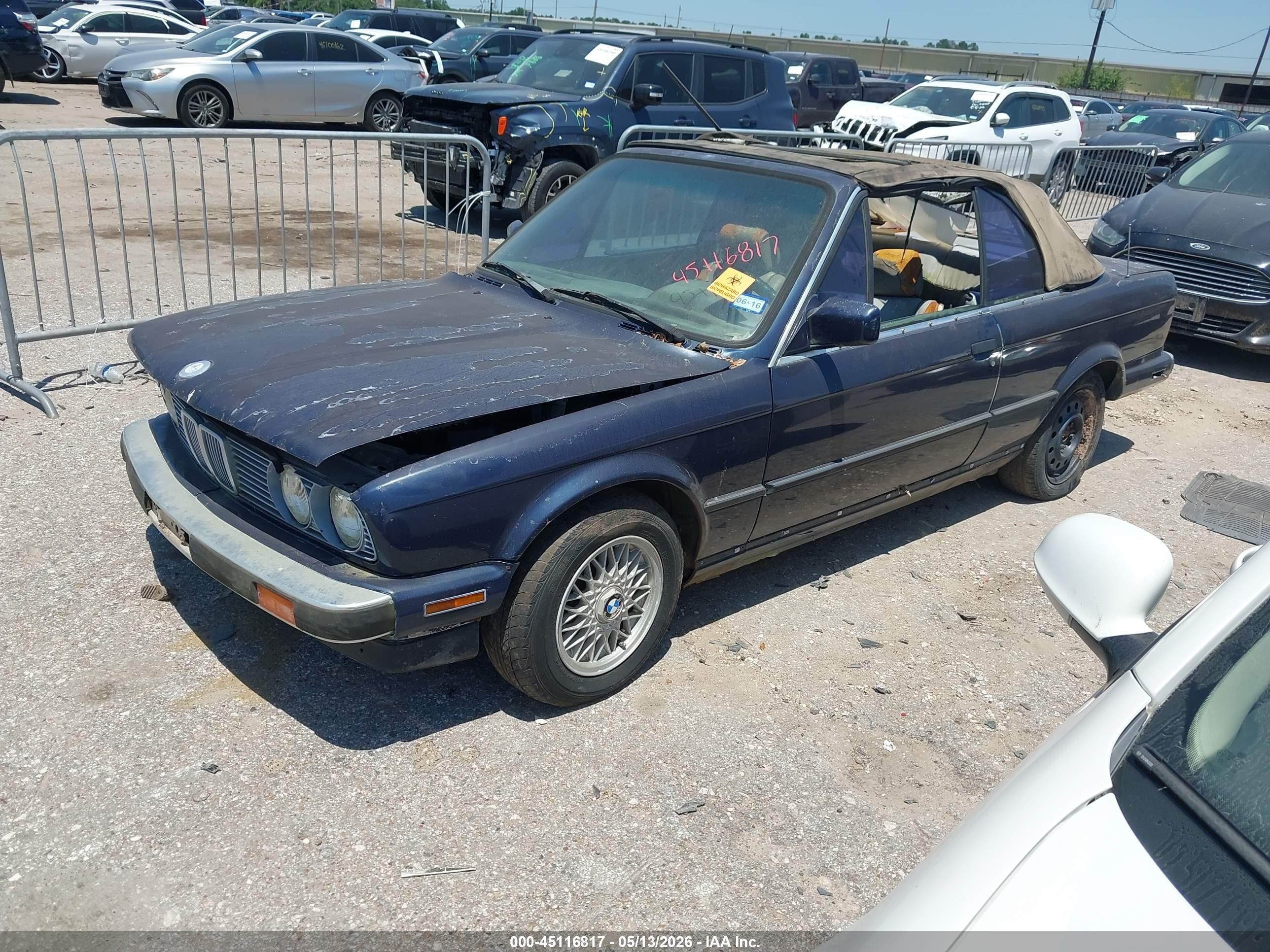 1987 Bmw 325 I Синий vin: WBABB130XH1926512