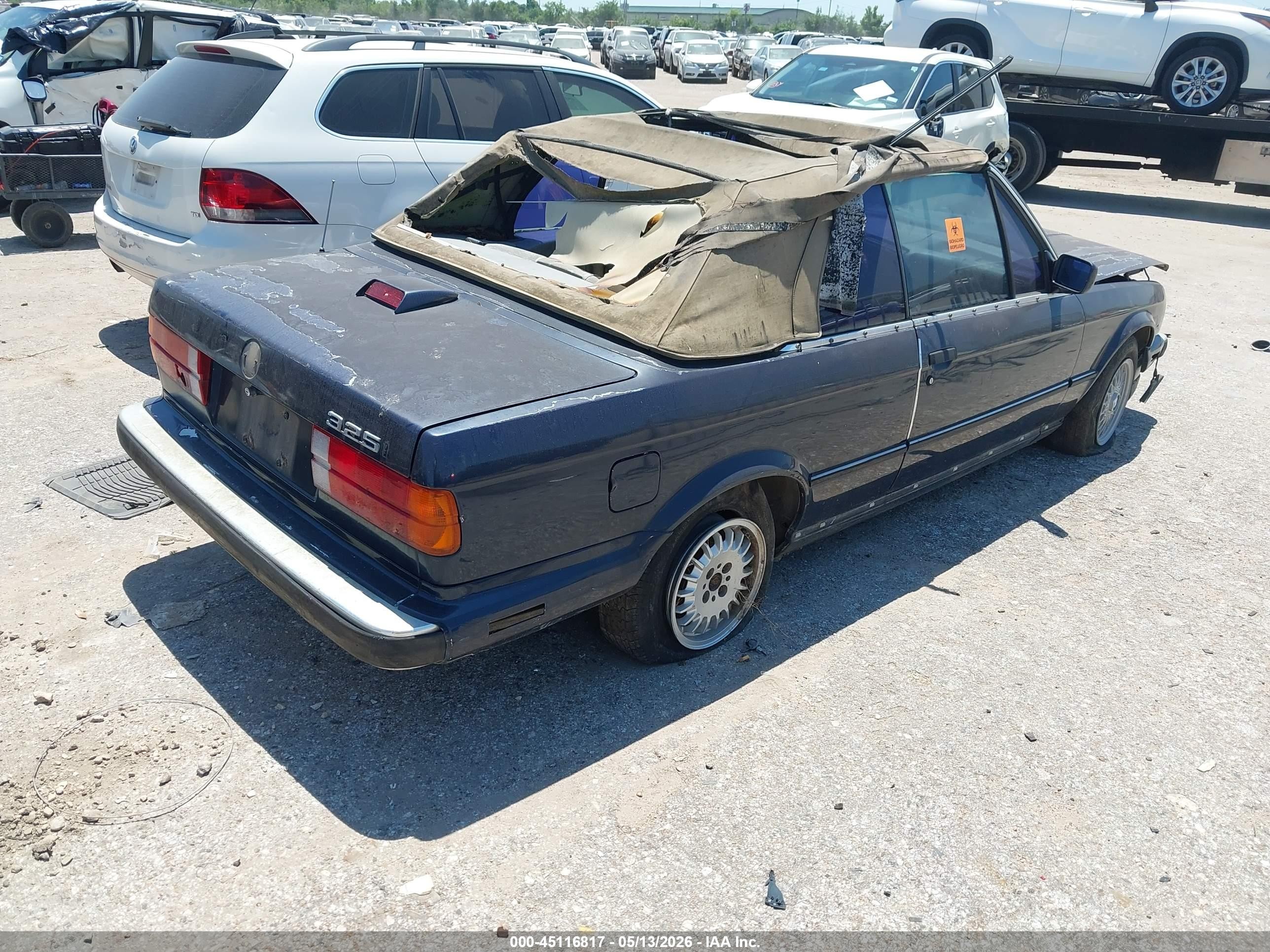 1987 Bmw 325 I Синий vin: WBABB130XH1926512