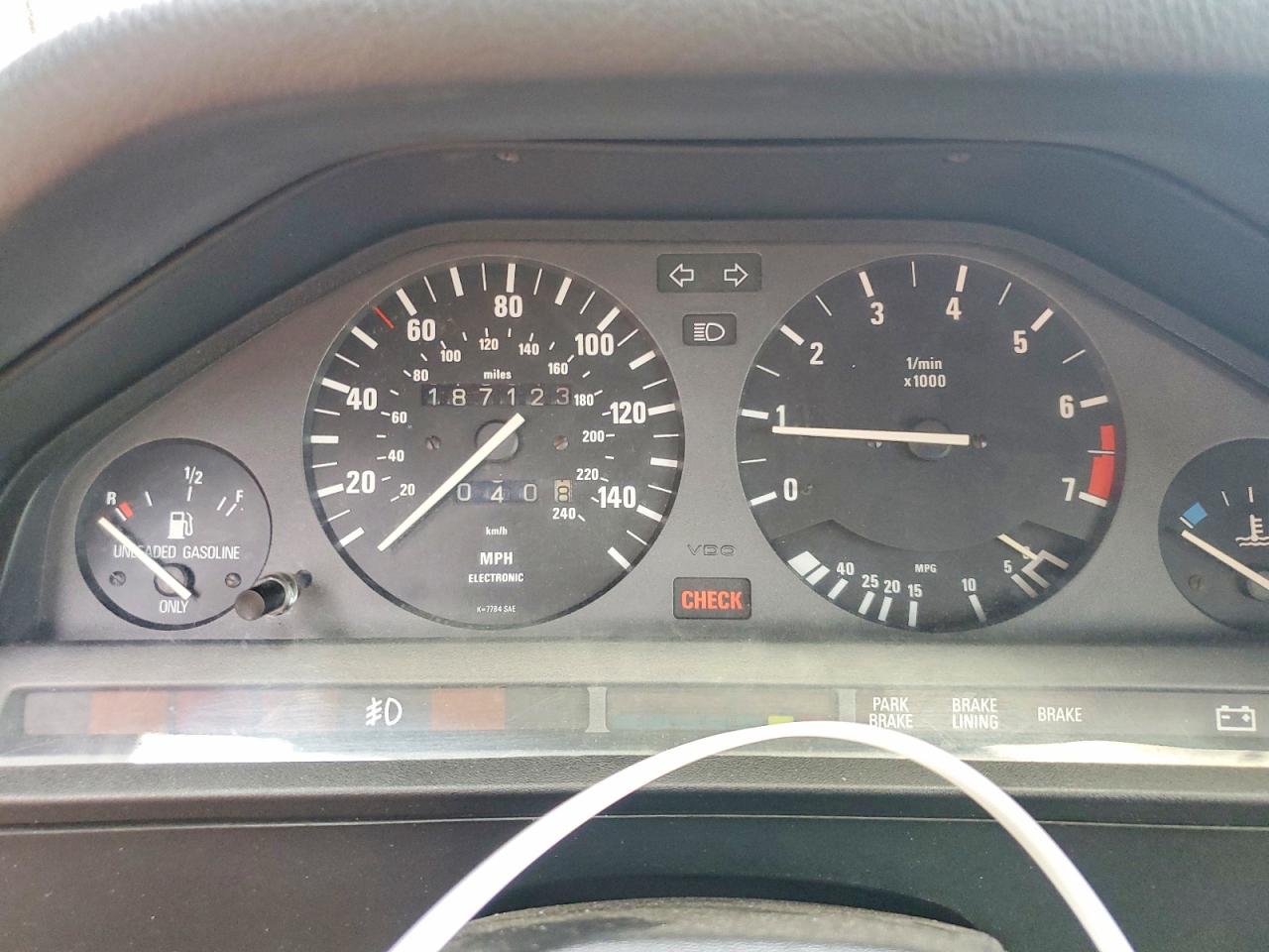 1987 Bmw 325 I Automatic Black vin: WBABB2303H1941861