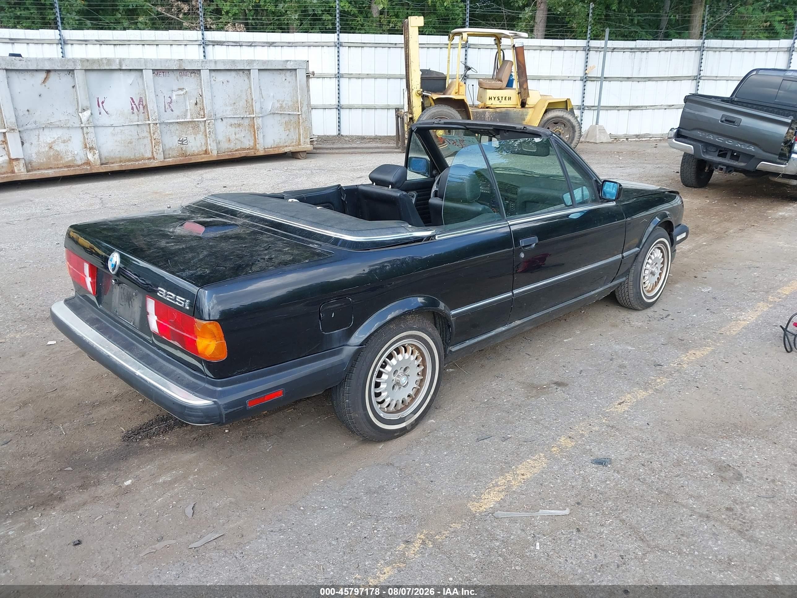 1989 Bmw 325 I Automatic Dark Brown vin: WBABB2306K8863879