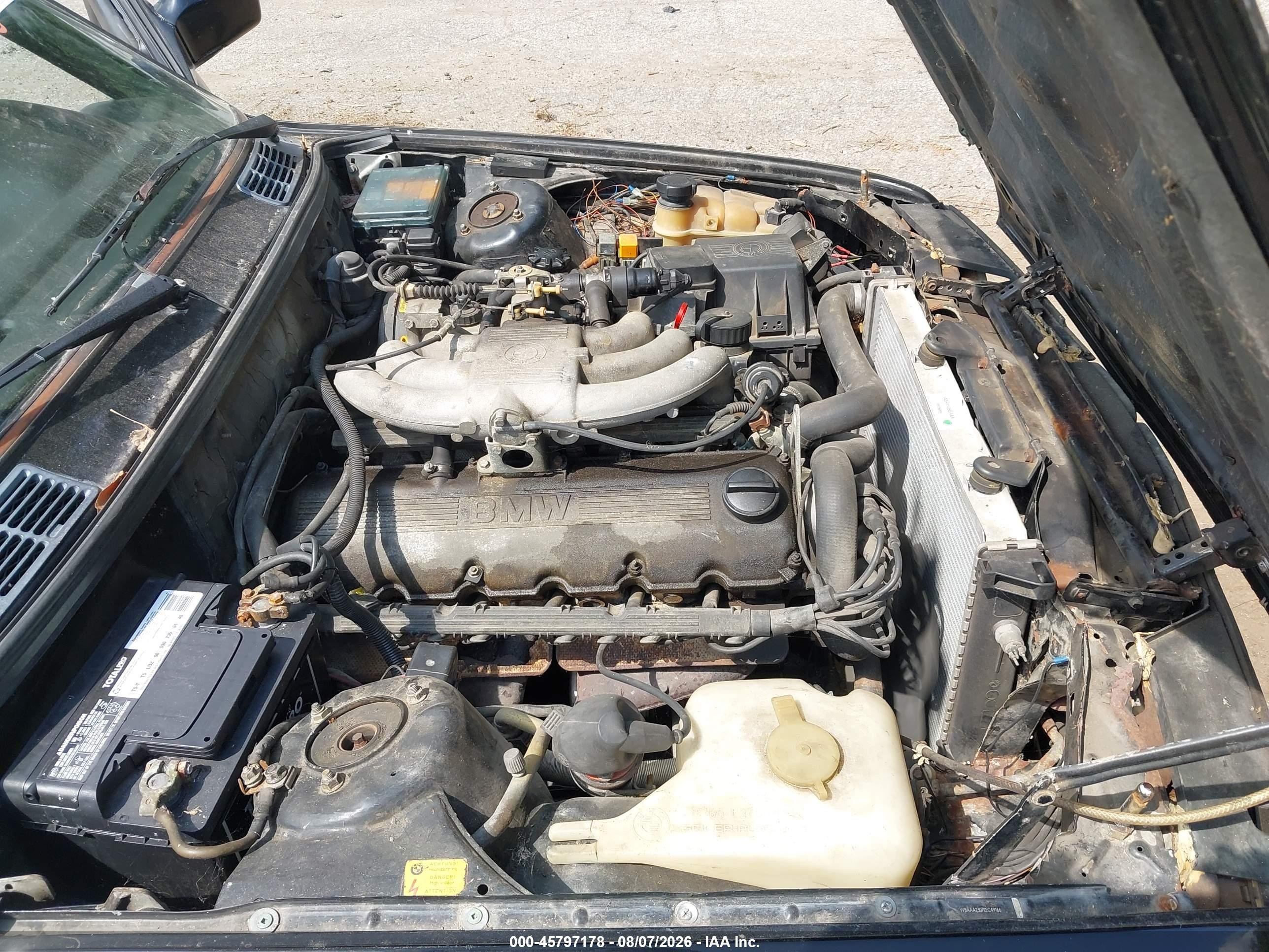 1989 Bmw 325 I Automatic Dark Brown vin: WBABB2306K8863879
