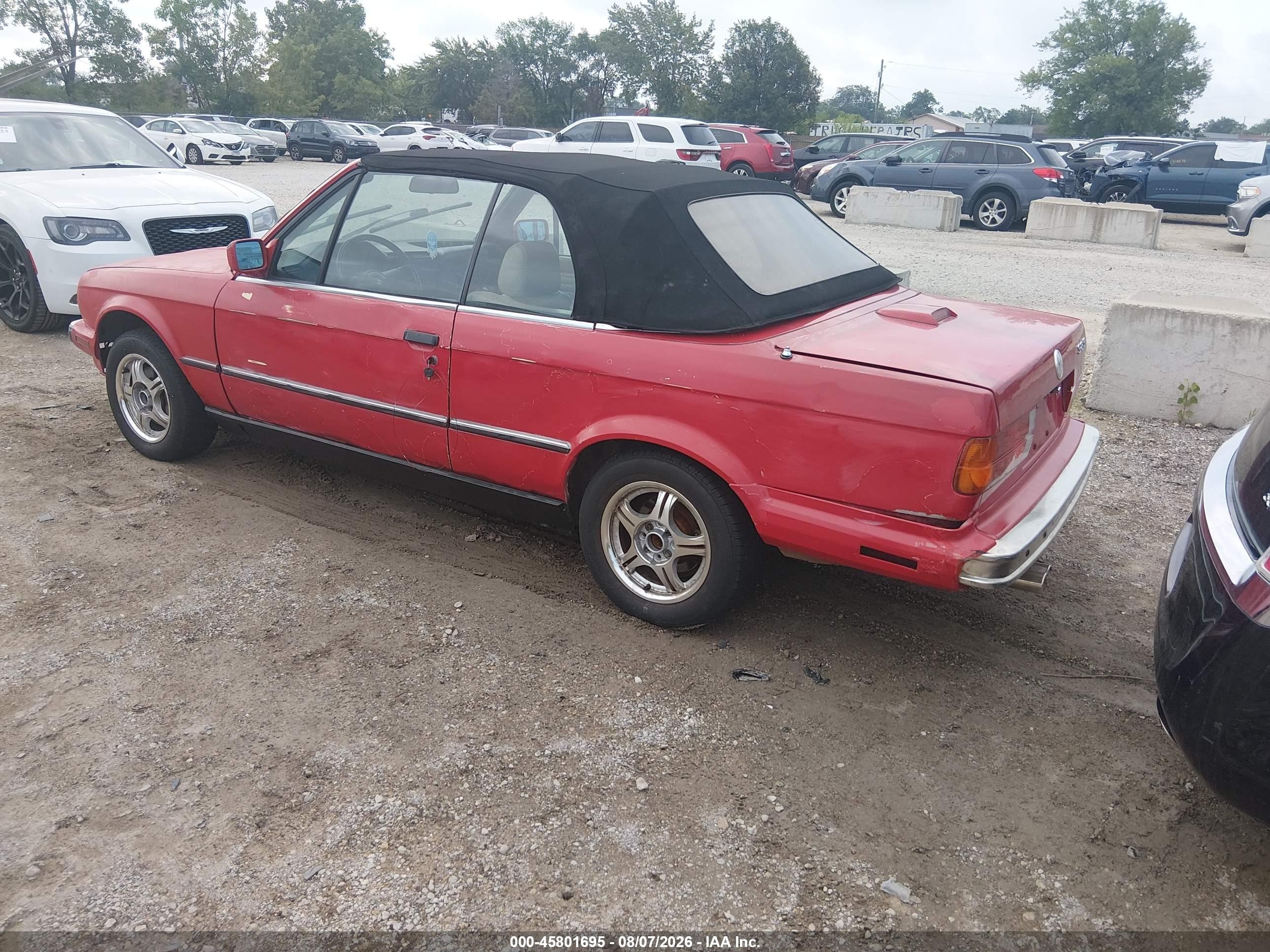 1989 Bmw 325 I Automatic Красный vin: WBABB2309K8875735