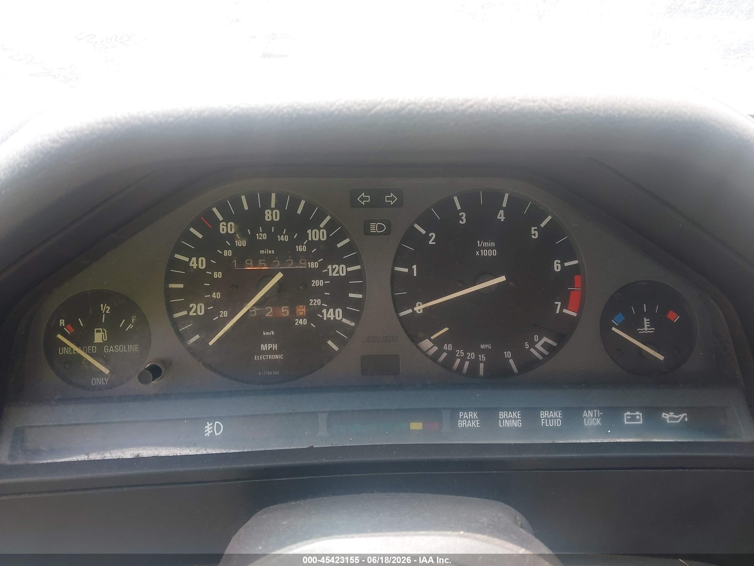 1992 Bmw 325 Ic Automatic White vin: WBABB2311NEC29350