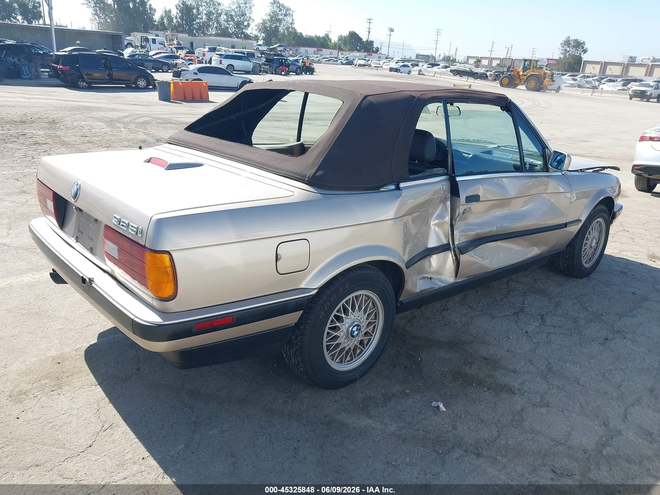 1992 Bmw 325 Ic Automatic Золотой vin: WBABB2315NEC27634