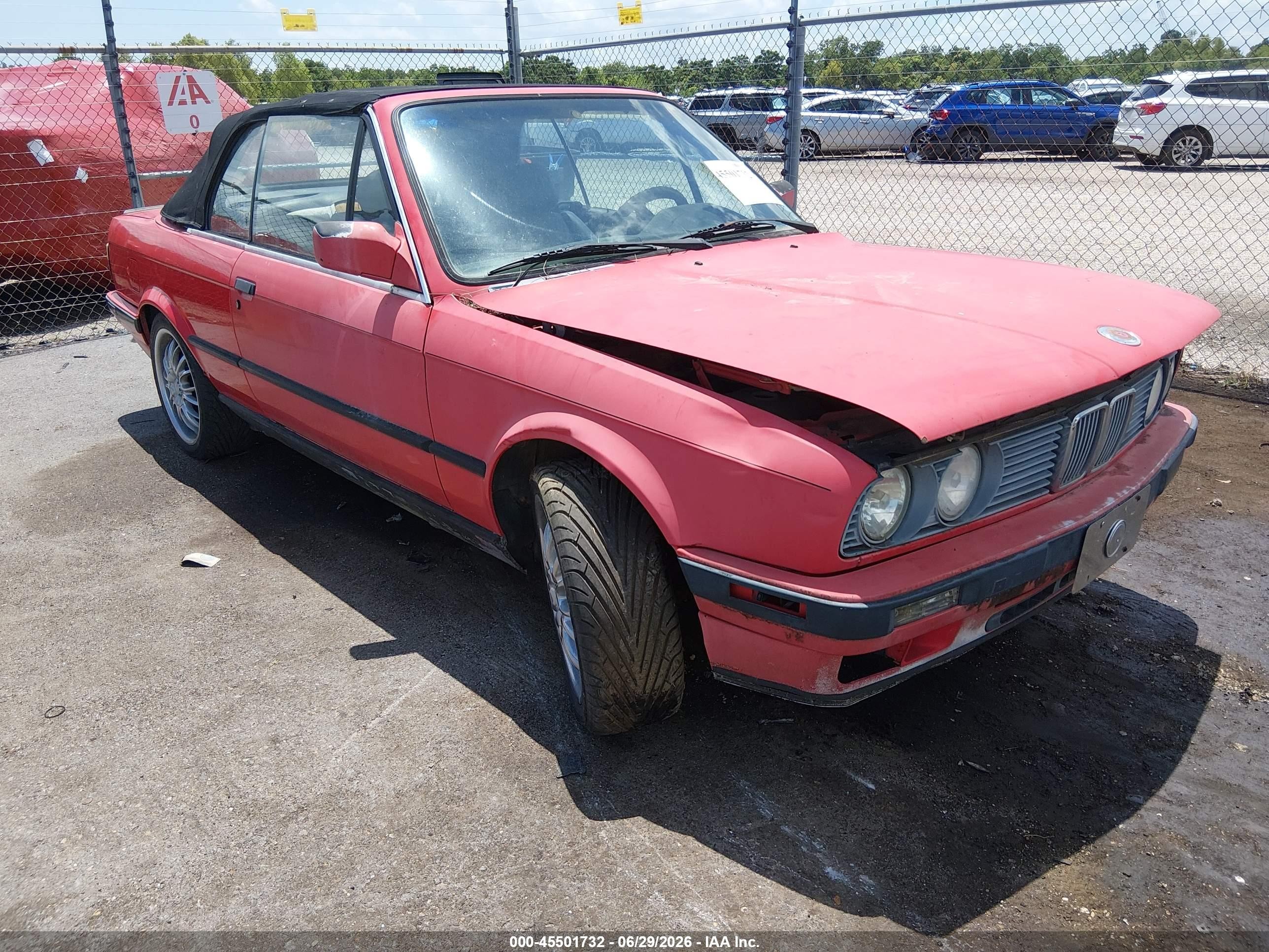 1991 Bmw 325 Ic Automatic Черный vin: WBABB2318MEC24886