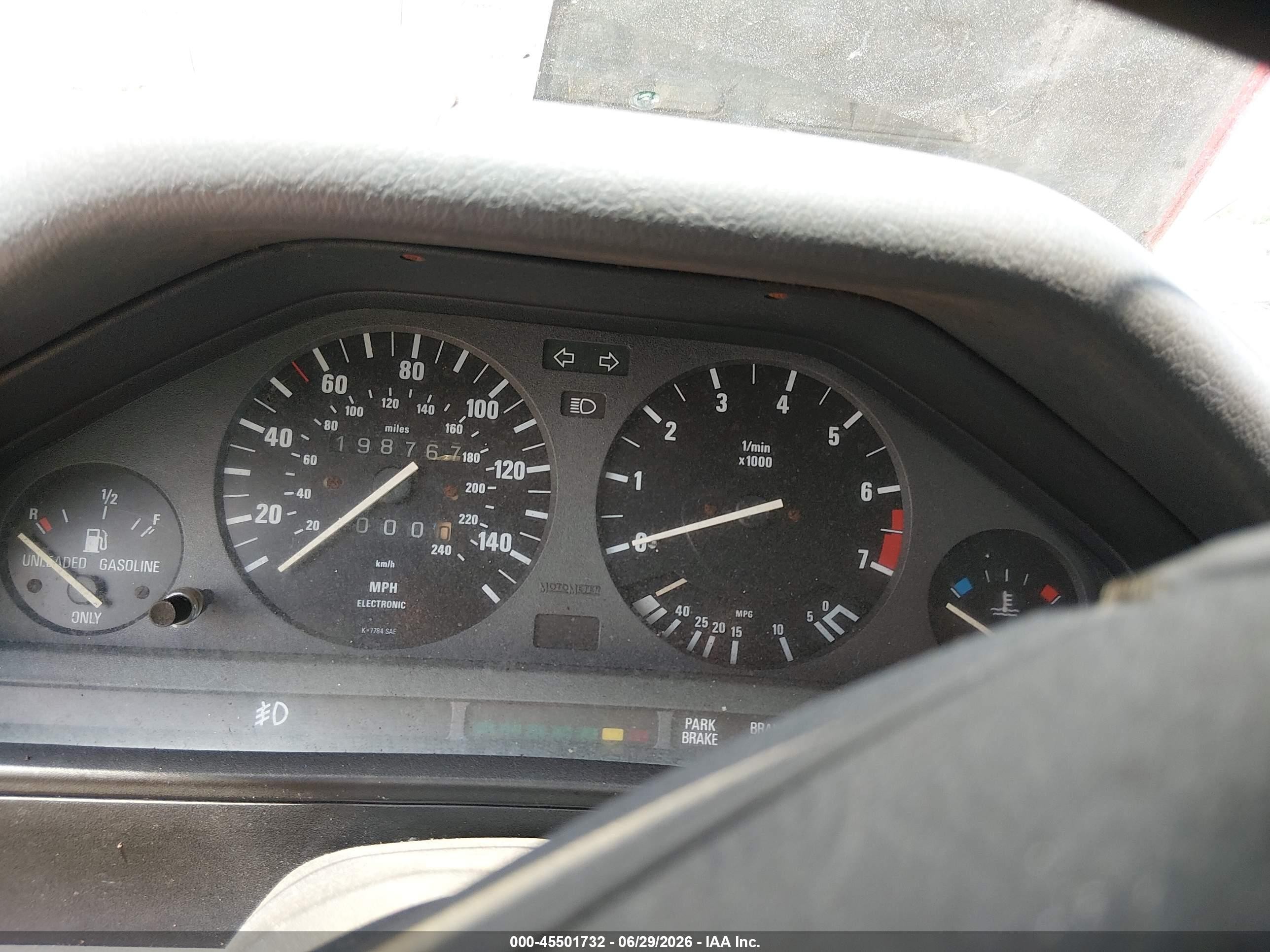 1991 Bmw 325 Ic Automatic Black vin: WBABB2318MEC24886