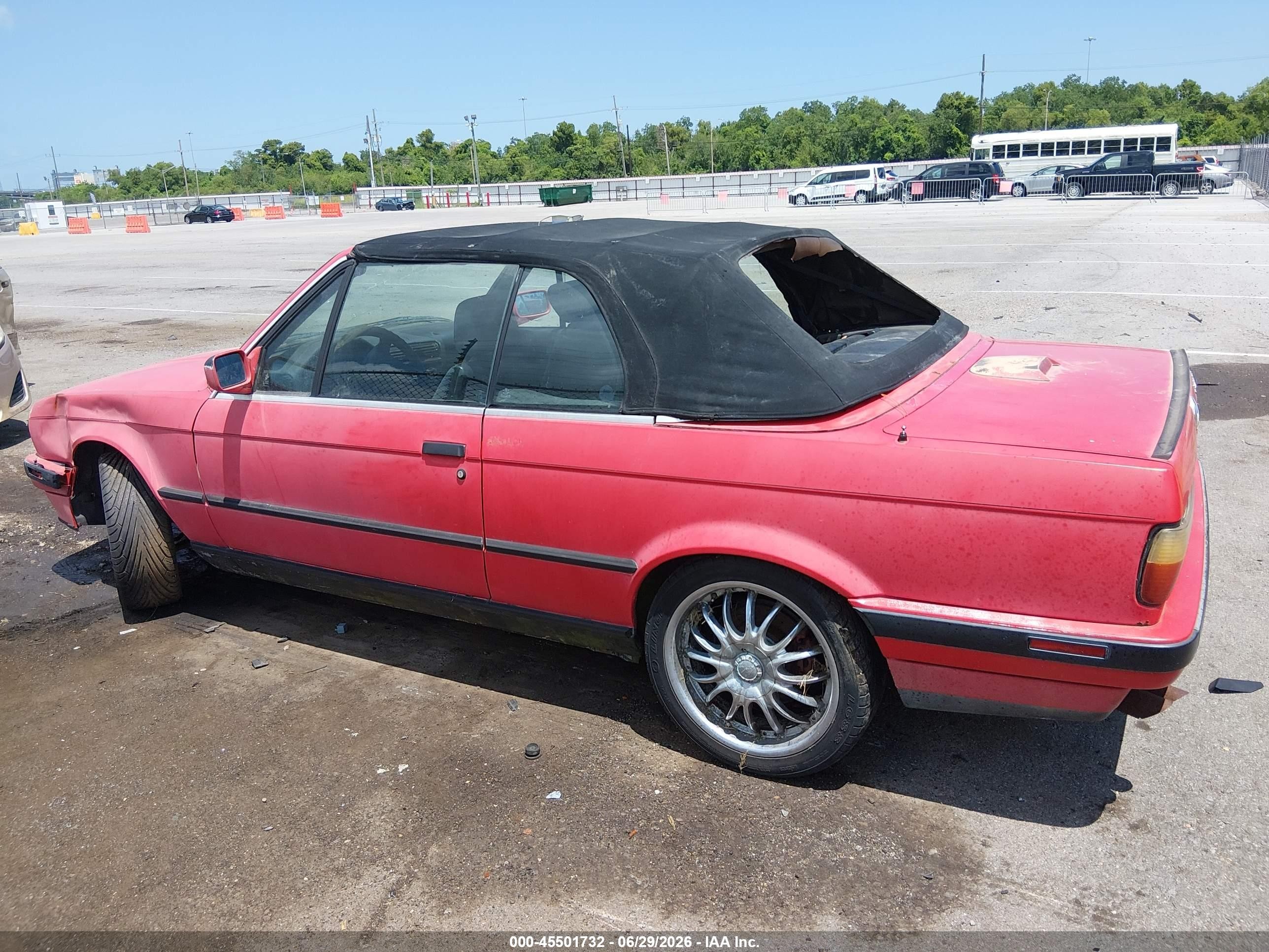 1991 Bmw 325 Ic Automatic Black vin: WBABB2318MEC24886