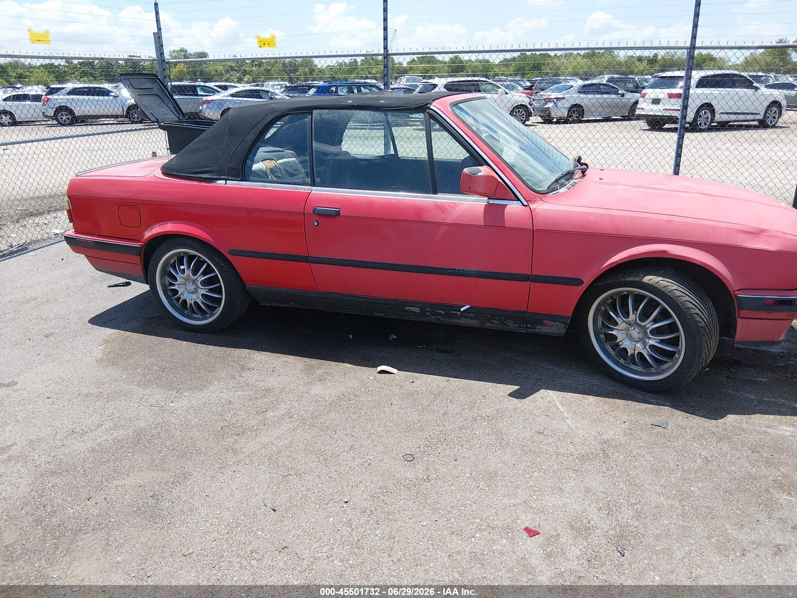 1991 Bmw 325 Ic Automatic Black vin: WBABB2318MEC24886