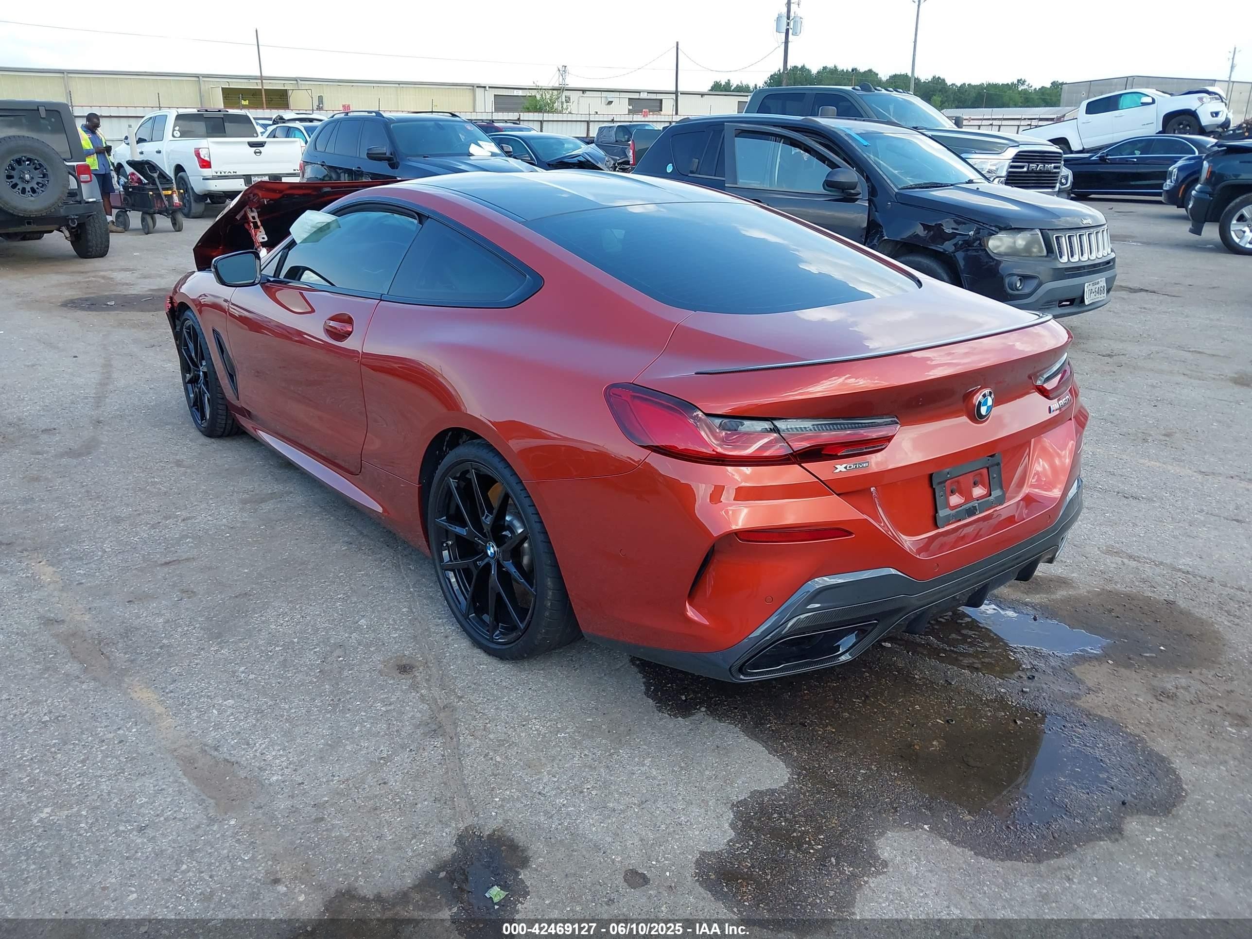 2022 Bmw M850i Xdrive Orange vin: WBABC4C05NCH21665