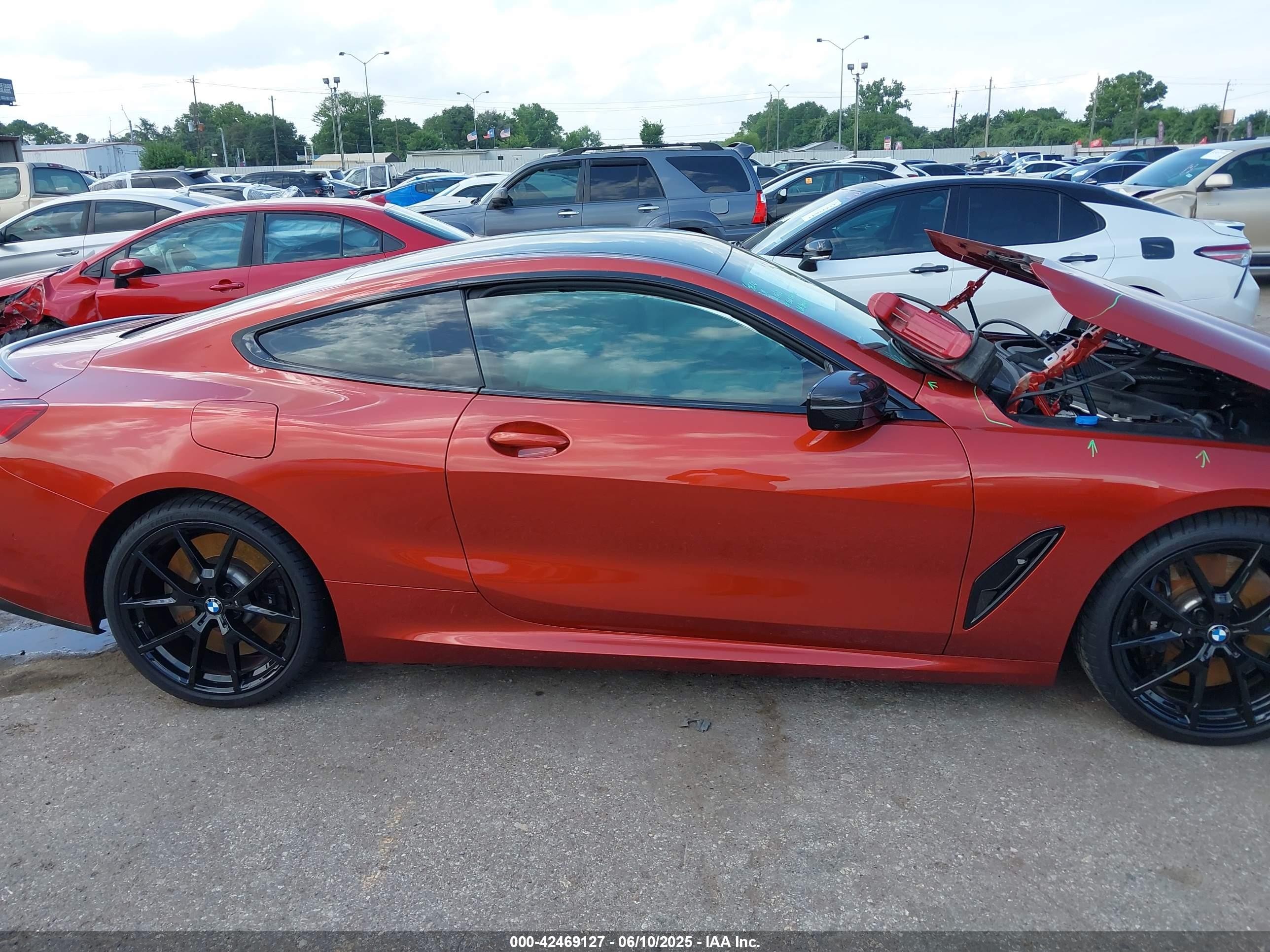 2022 Bmw M850i Xdrive Orange vin: WBABC4C05NCH21665