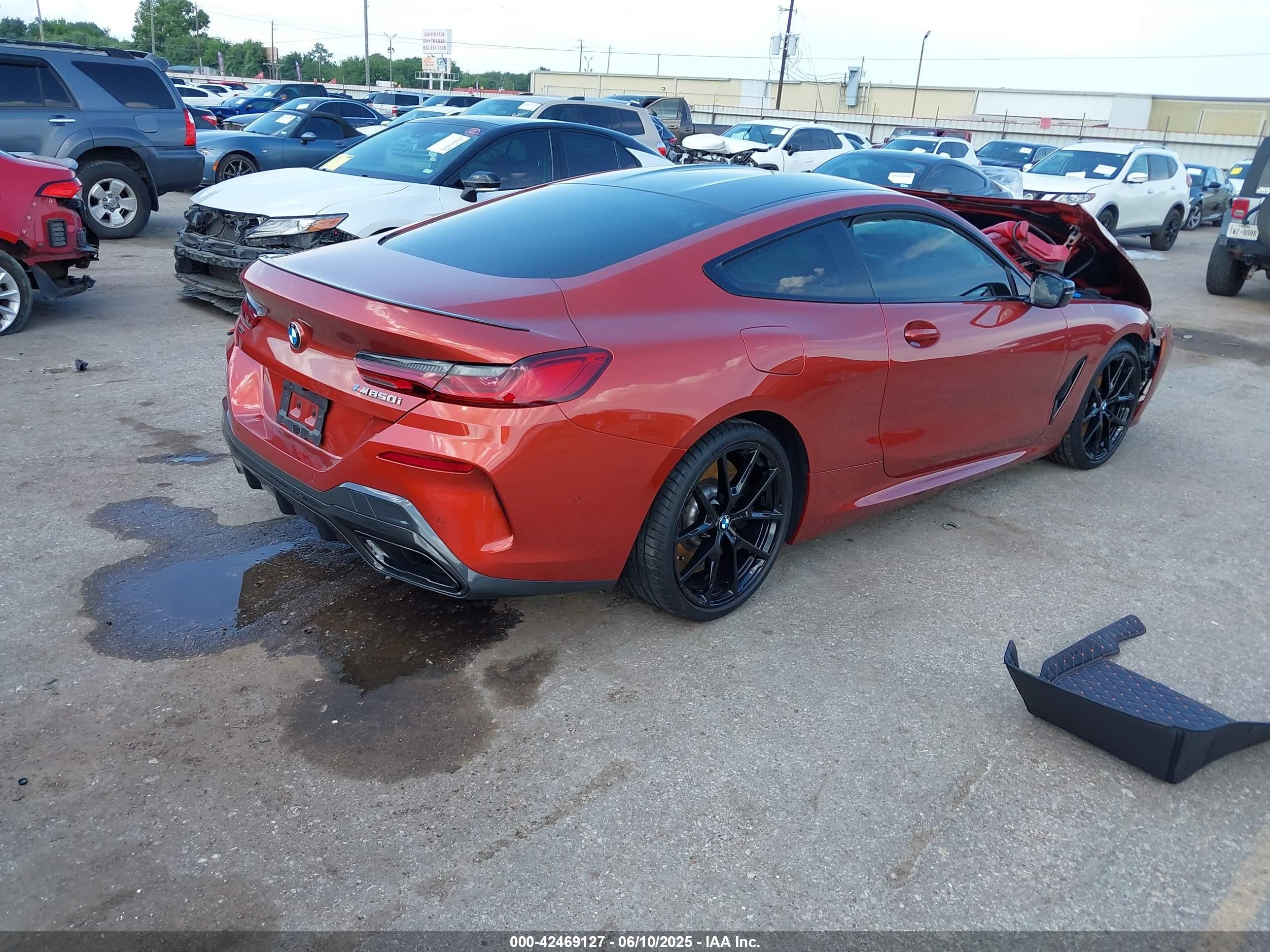 2022 Bmw M850i Xdrive Orange vin: WBABC4C05NCH21665