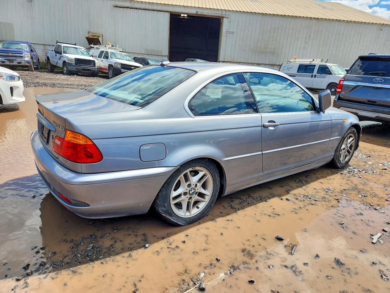 2004 Bmw 325 Ci Gray vin: WBABD33414PL02341