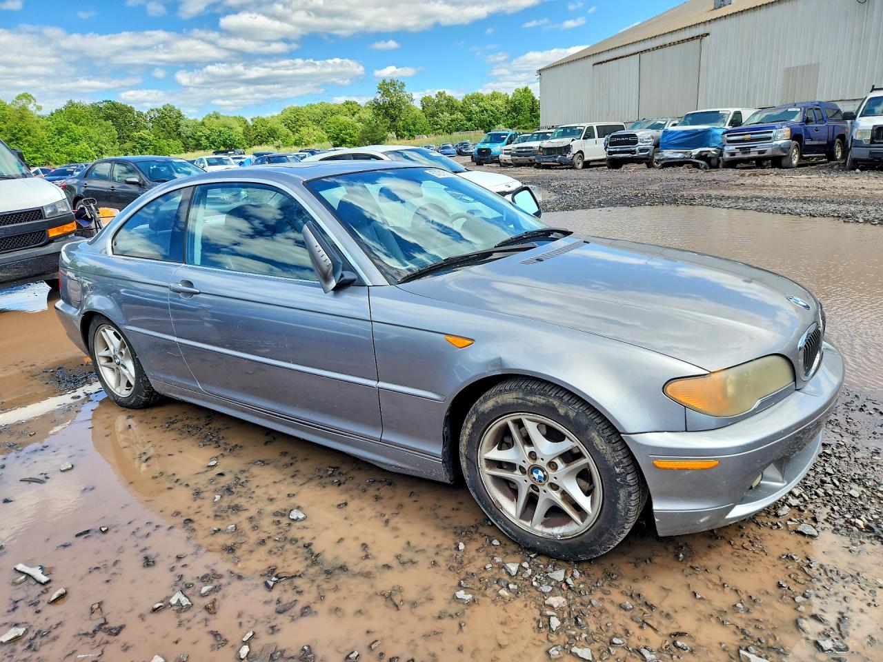 2004 Bmw 325 Ci Gray vin: WBABD33414PL02341